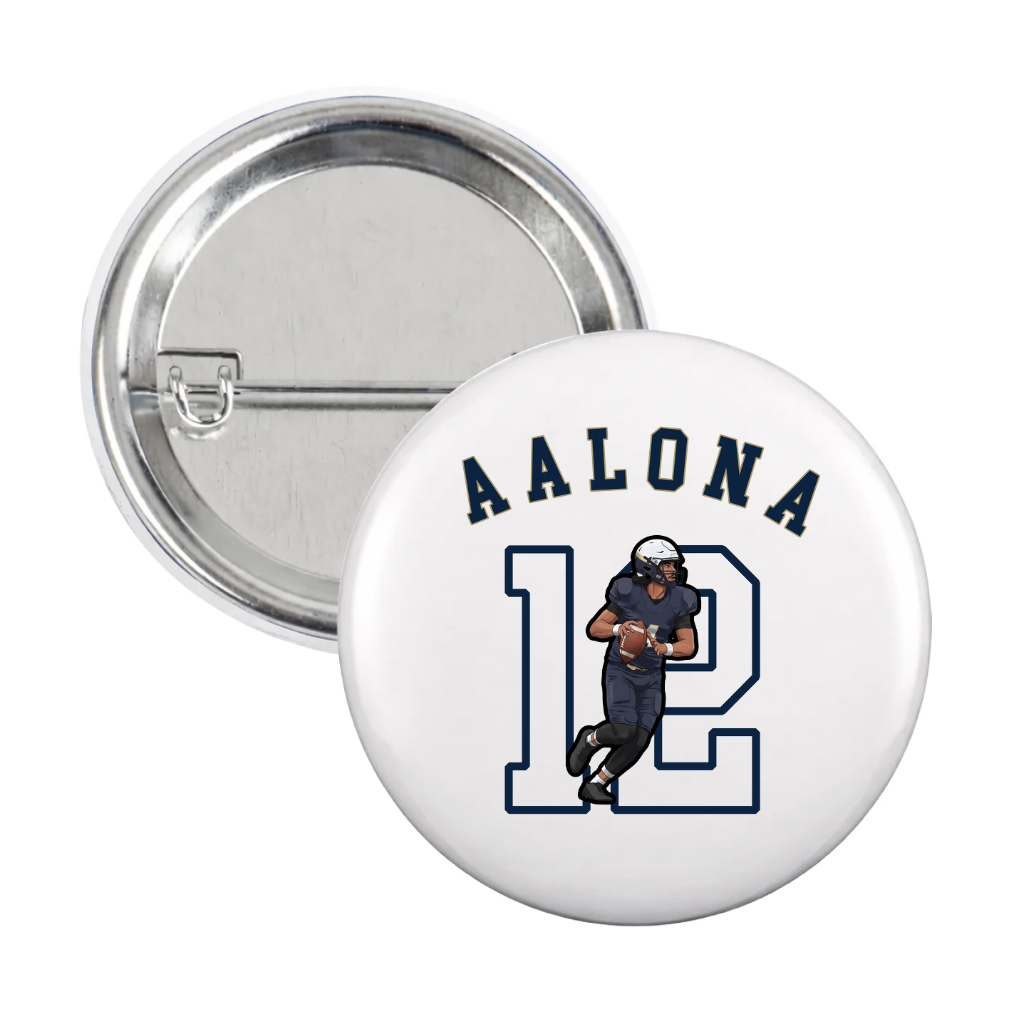 Game Day Button — Shirsey Arch in White