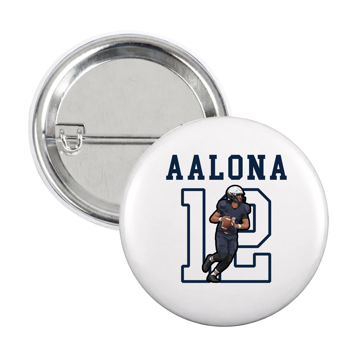 Game Day Button — Shirsey in White