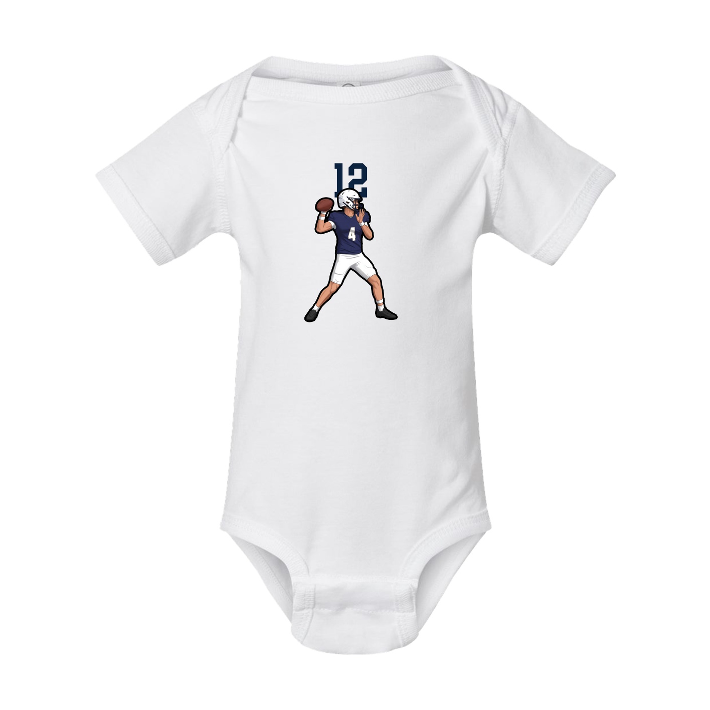 Baby Onesie — Number Top in White