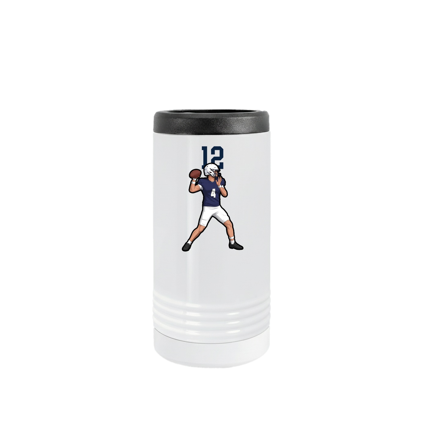 Slim Beverage Holder — Number Top in White