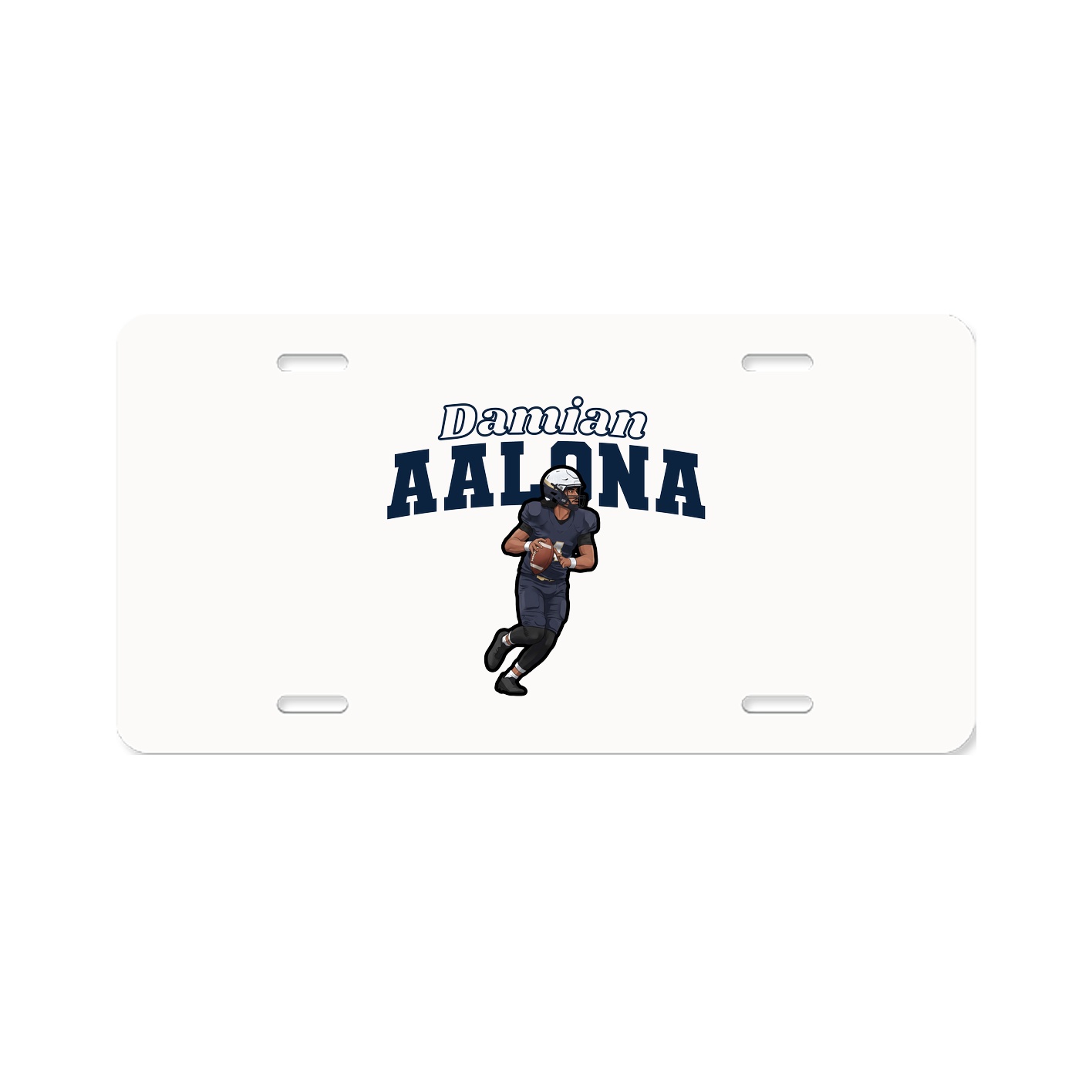 License Plate — Name Arch in Classic