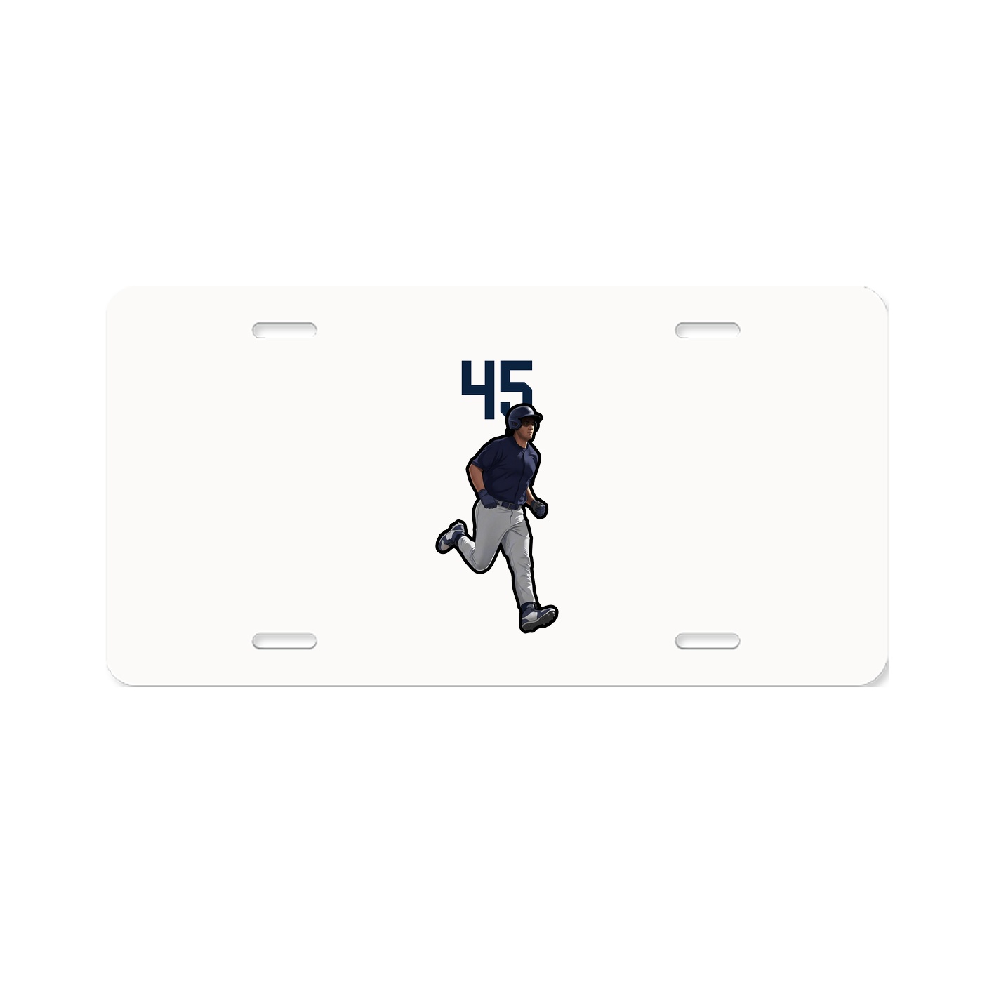 License Plate — Number Top in Classic