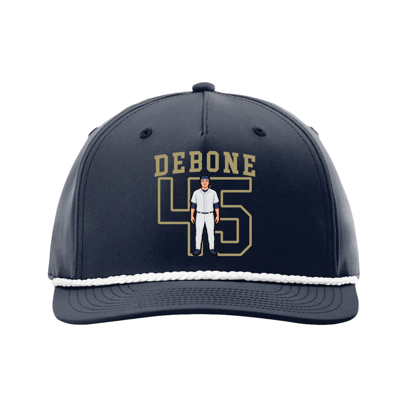 Five-Panel Classic Rope Cap — Shirsey in Navy