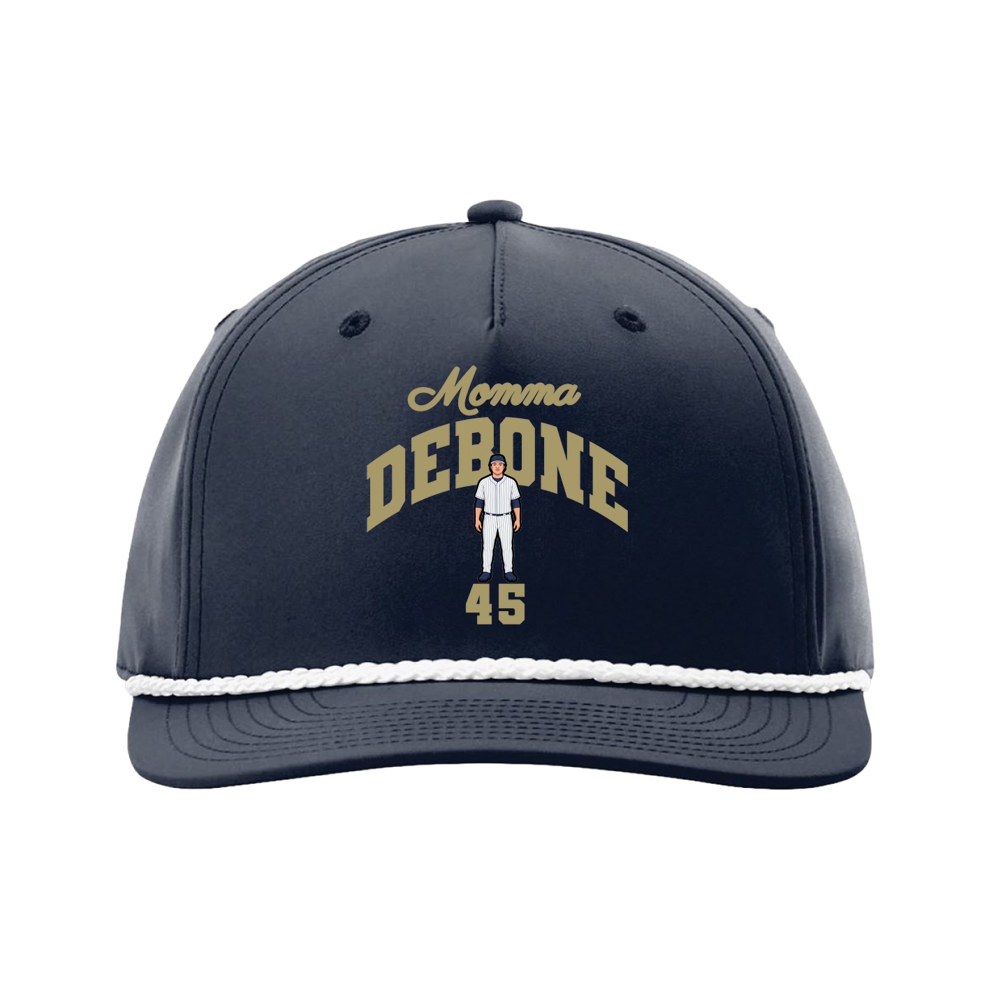 Five-Panel Classic Rope Cap — Mothers Day Arch in Navy