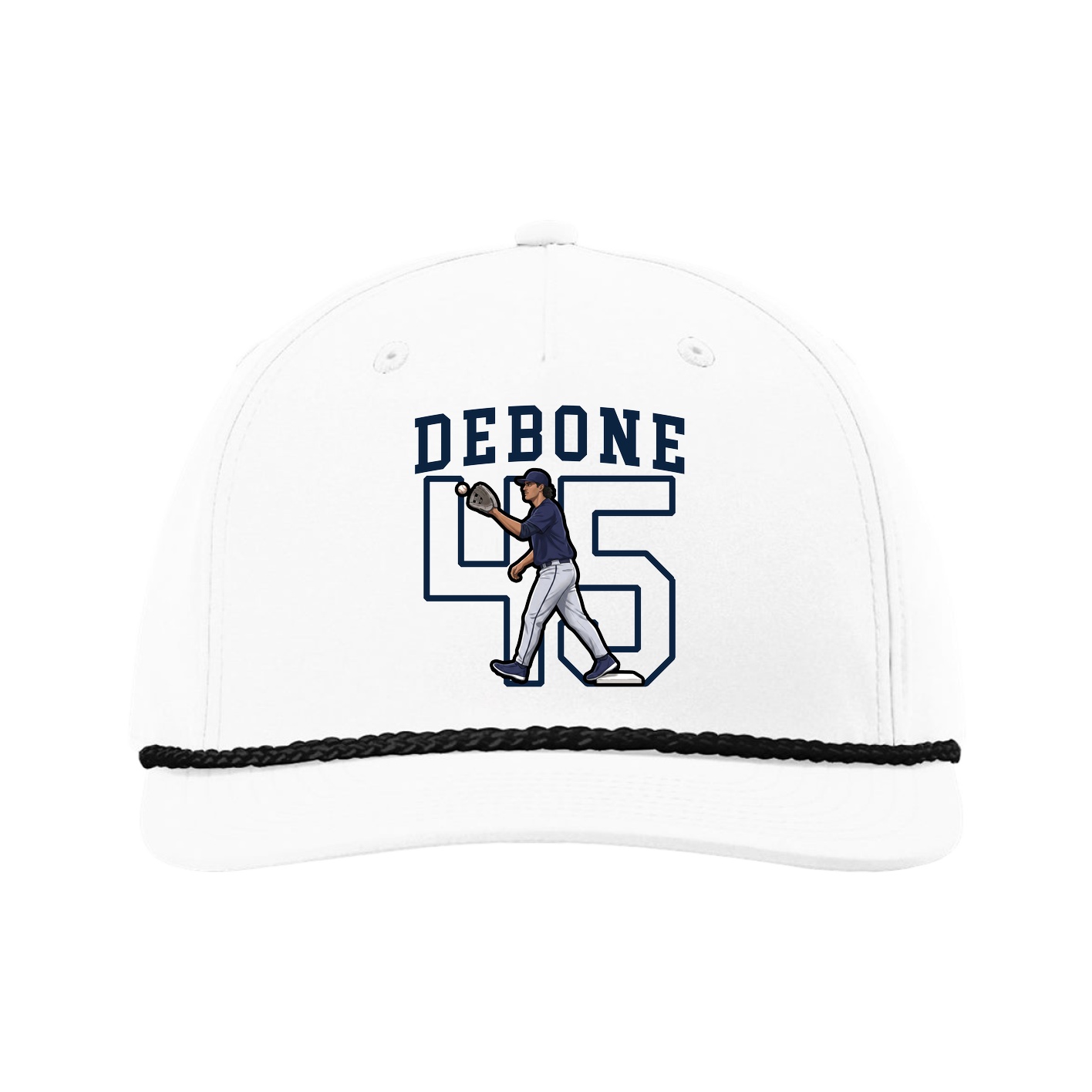 Five-Panel Classic Rope Cap — Shirsey in White