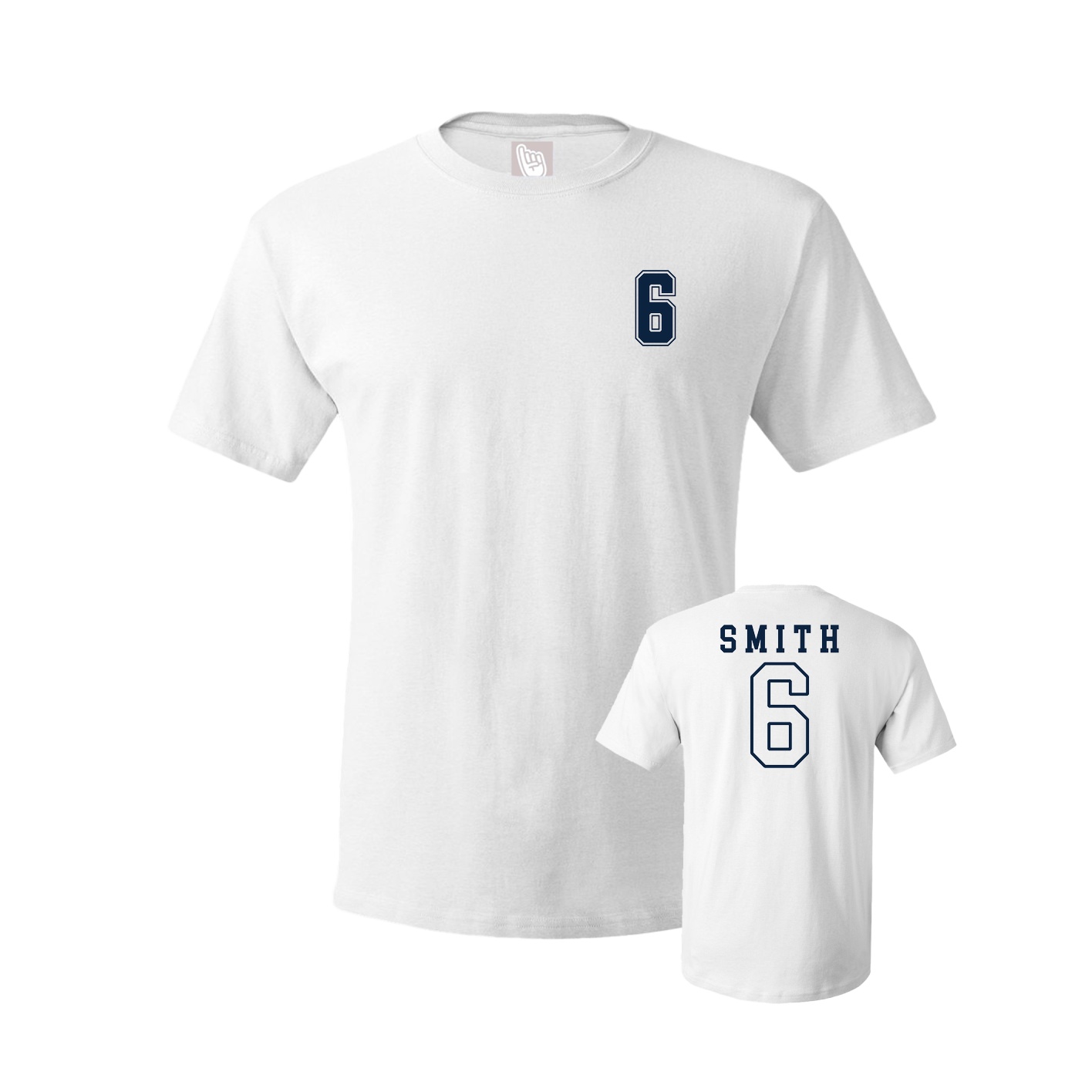 Youth Tee — Chest Back in White
