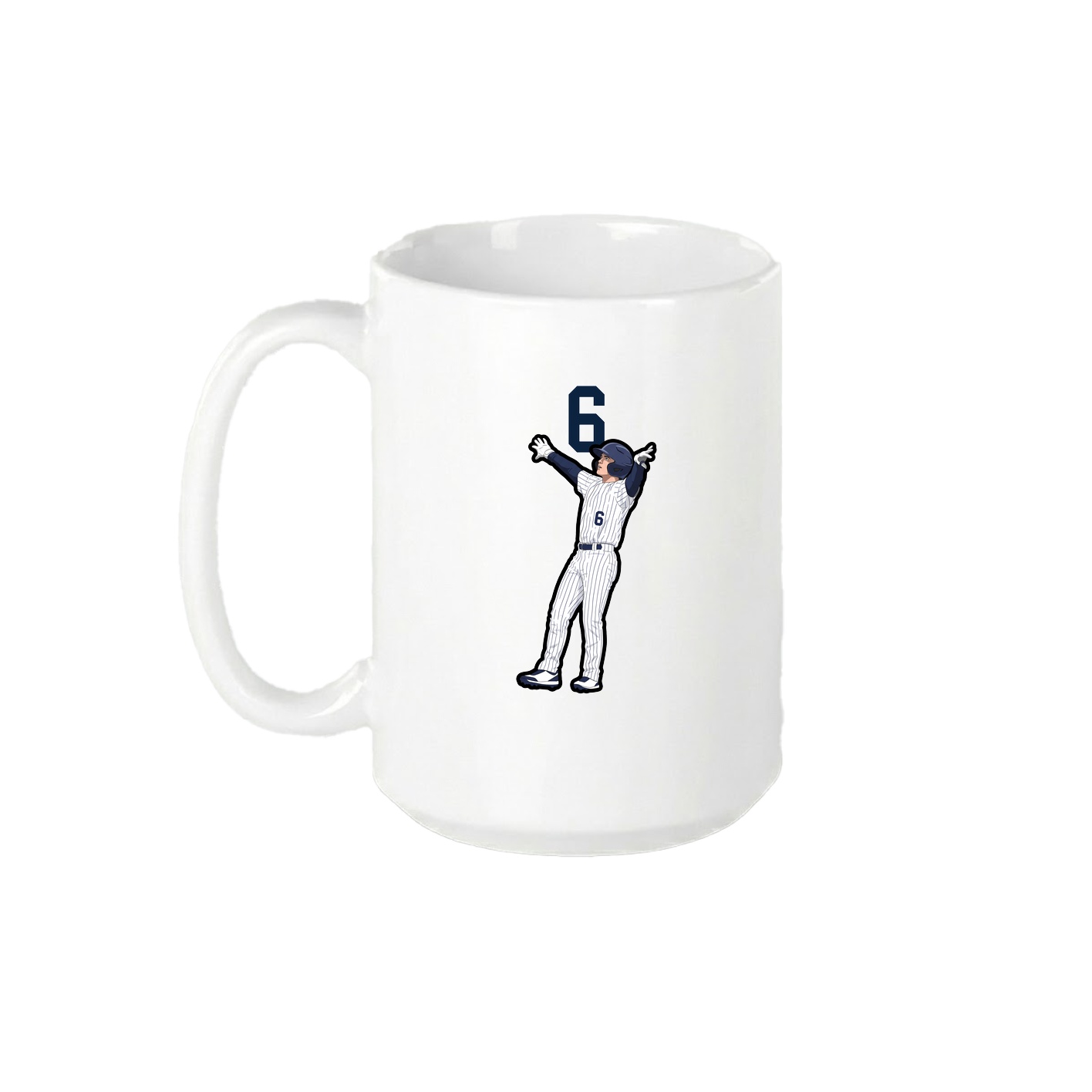 15oz Coffee Mug — Number Top in White