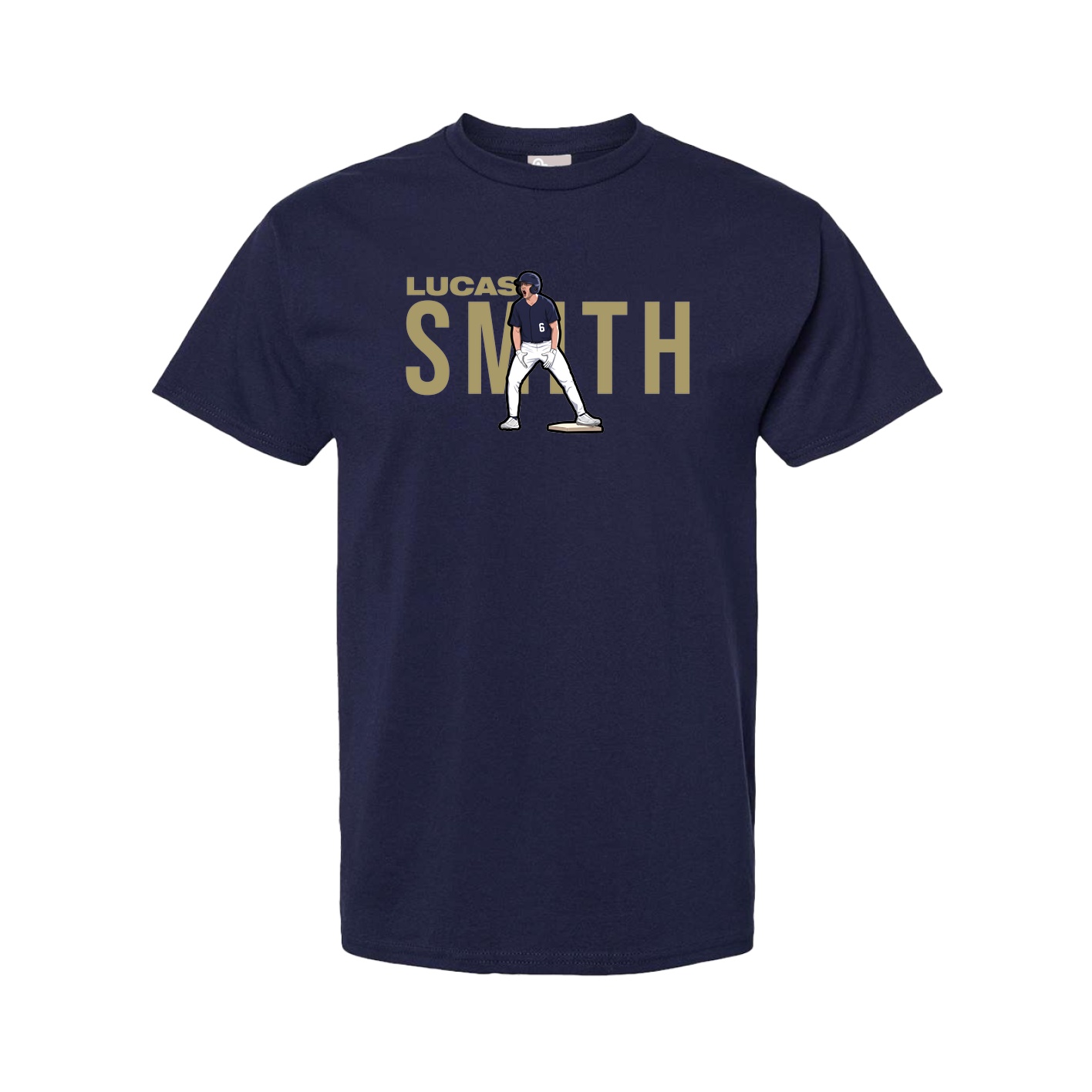Tee — Player Name in Navy