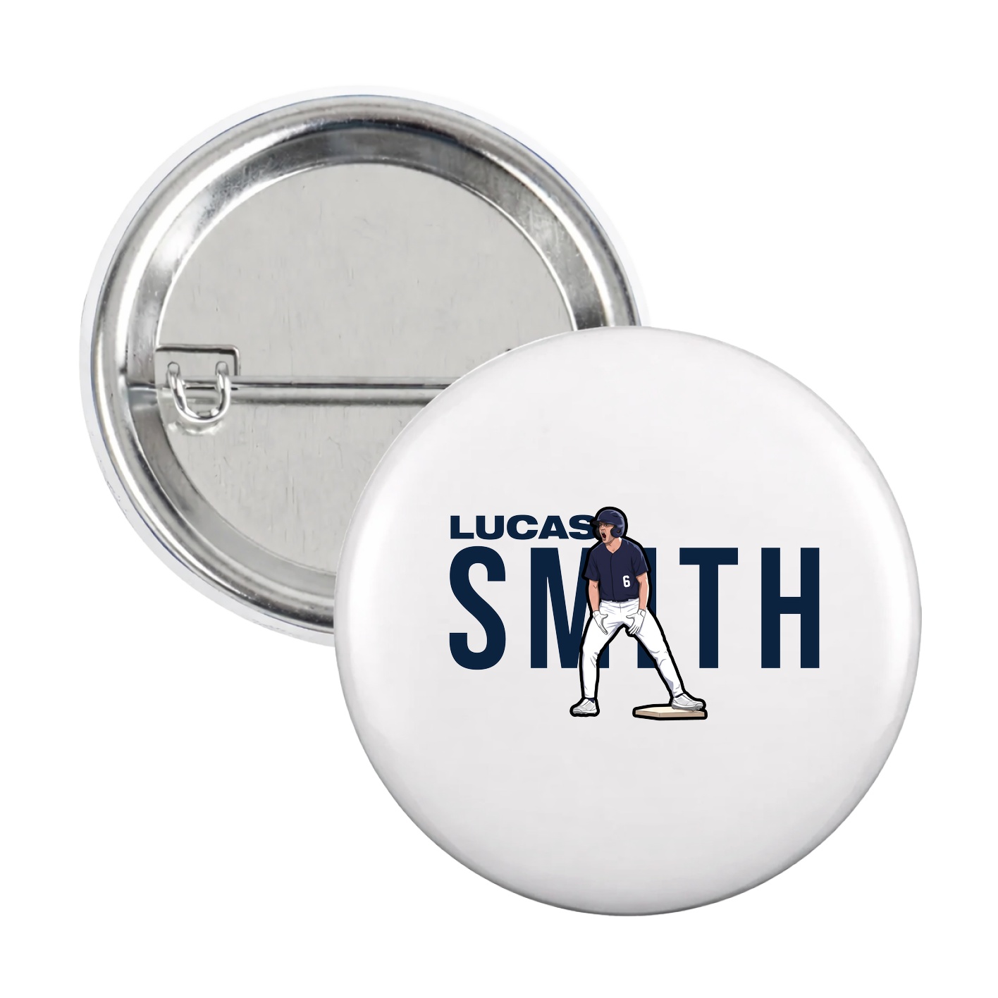 Game Day Button — Player Name in White