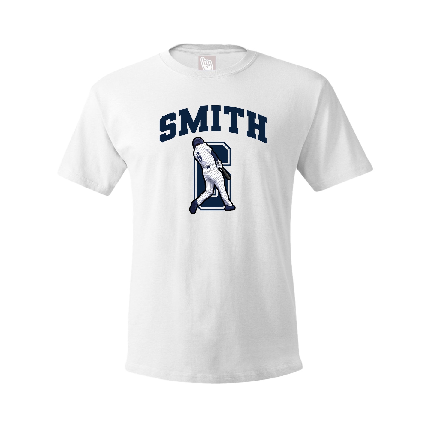 Youth Tee — Number in White