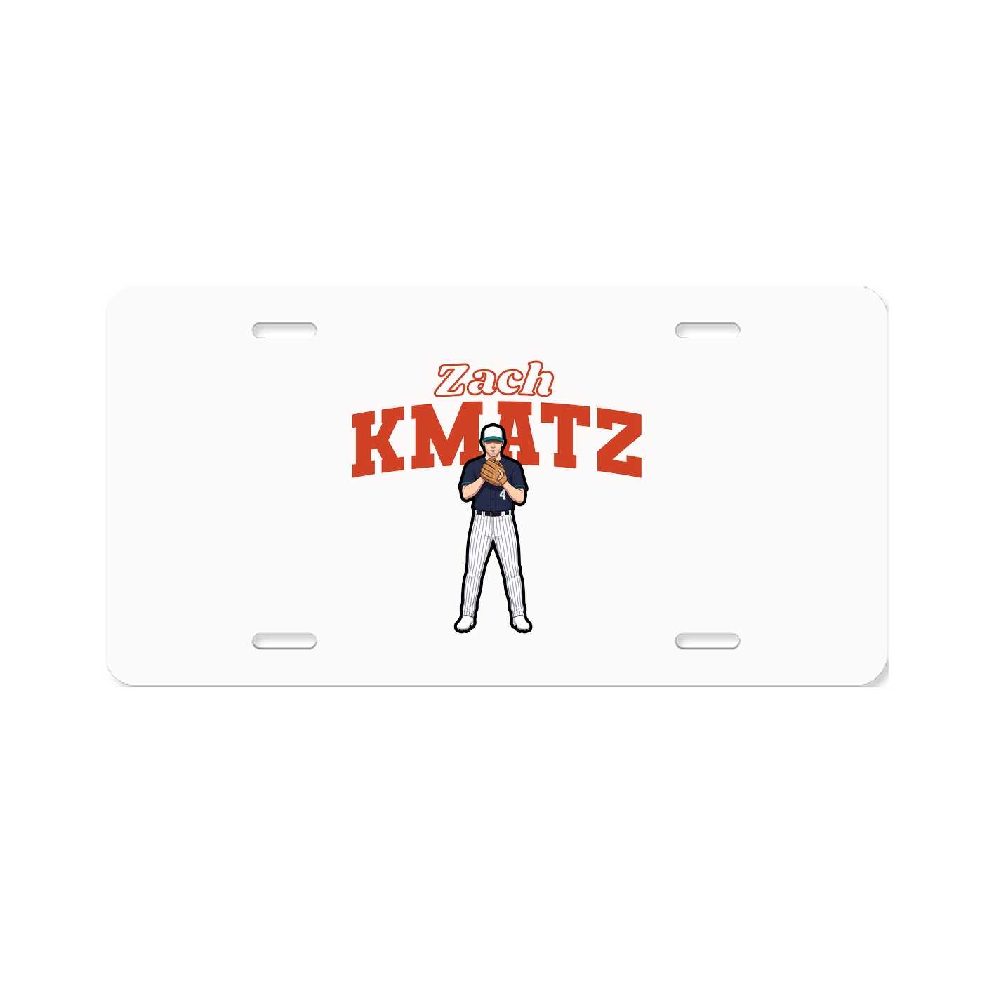 License Plate — Name Arch in Classic