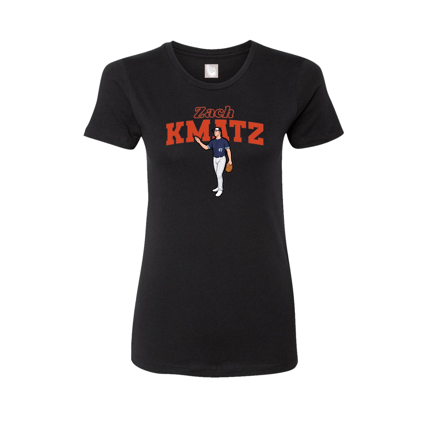 Fitted Women's Tee — Name Arch in Black