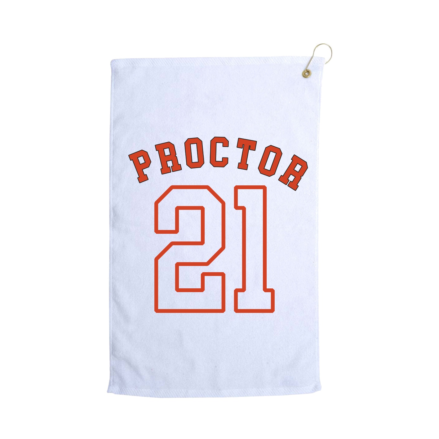 Golf Towel — Shirsey Arch in White