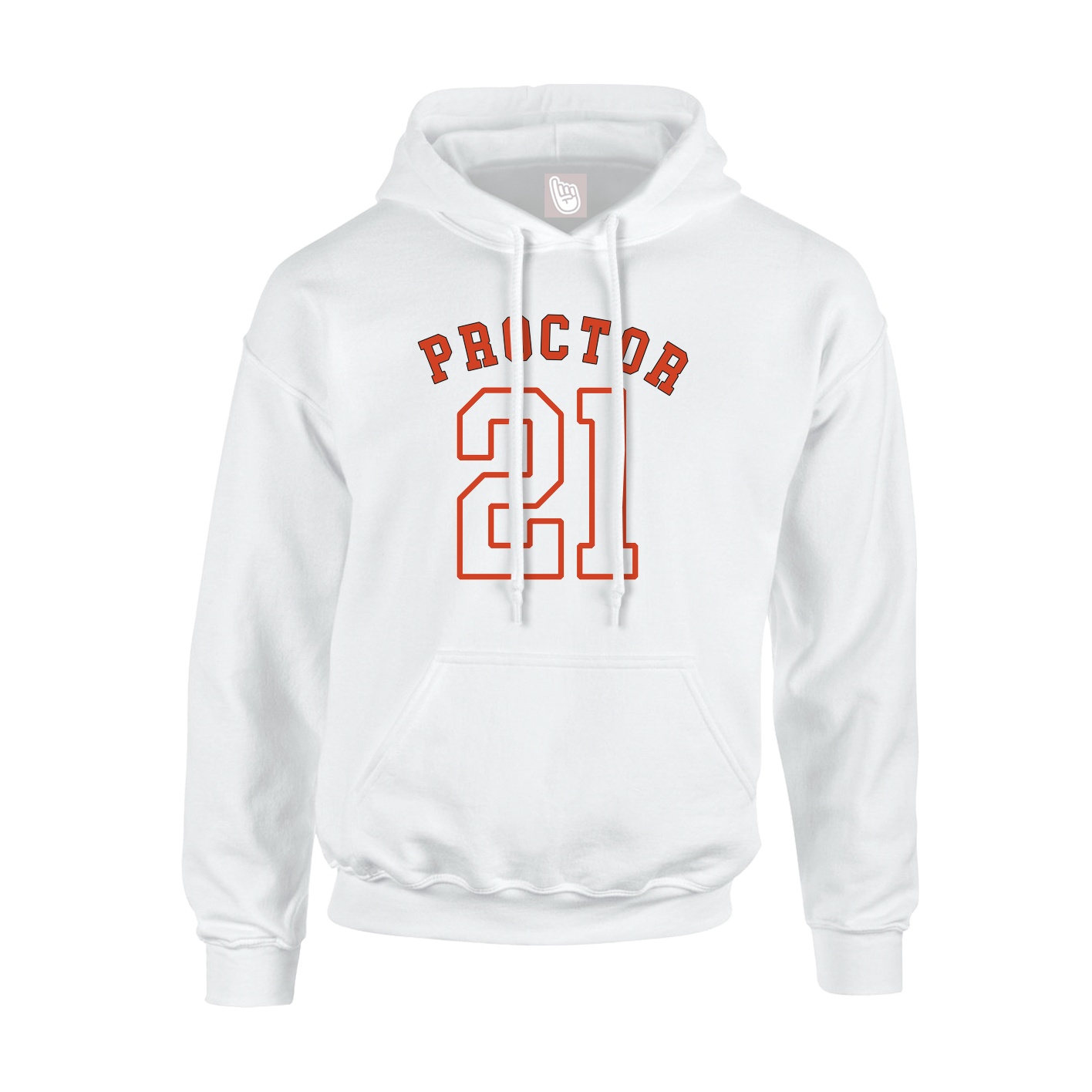 Hoodie — Shirsey Arch in White