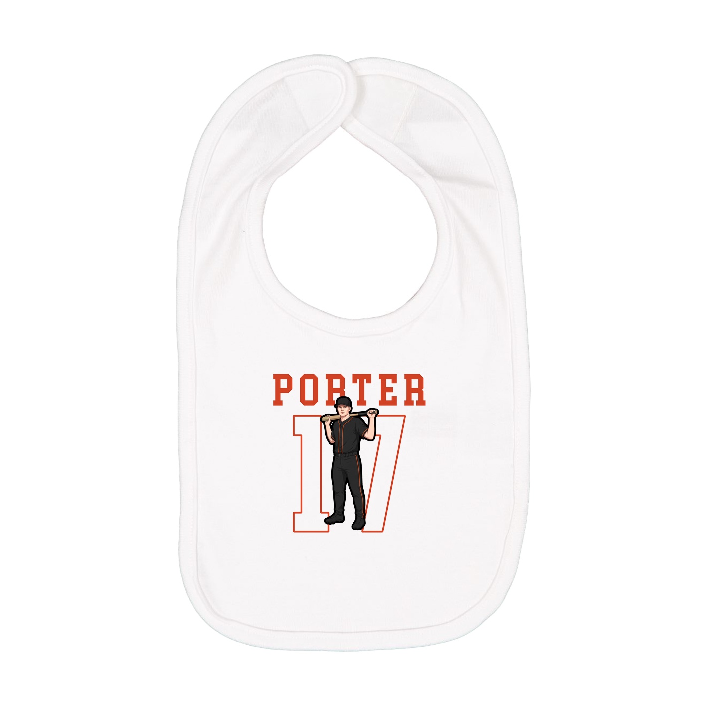 Infant Bib — Shirsey in White