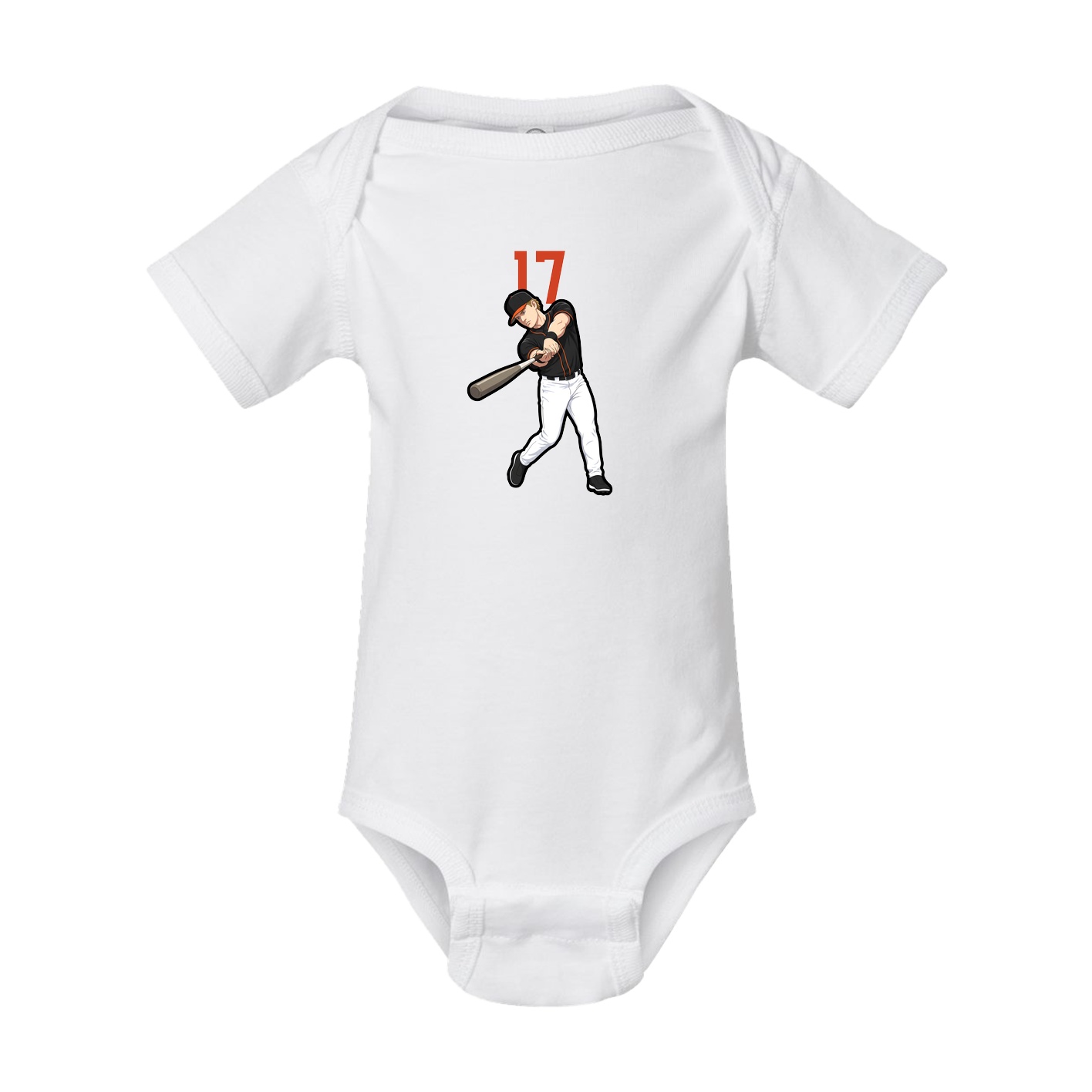 Baby Onesie — Number Top in White
