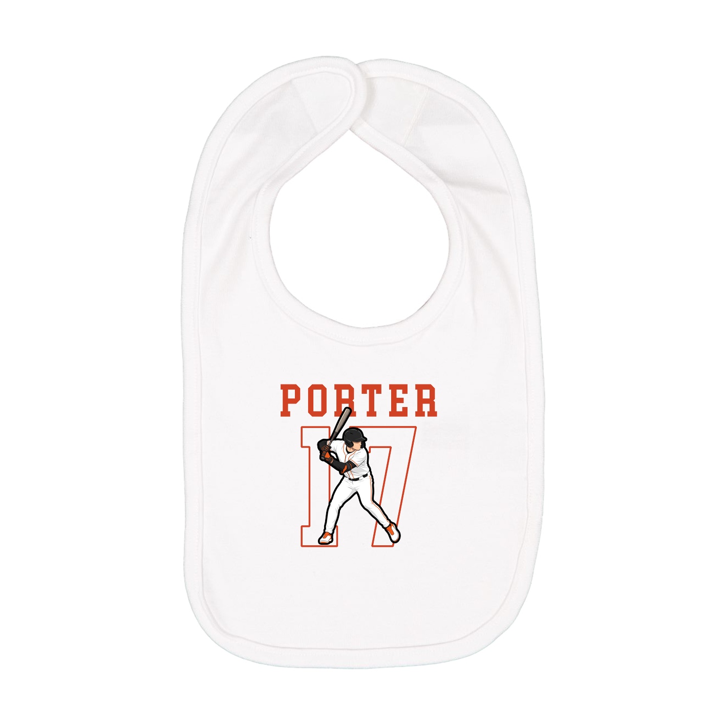 Infant Bib — Shirsey in White
