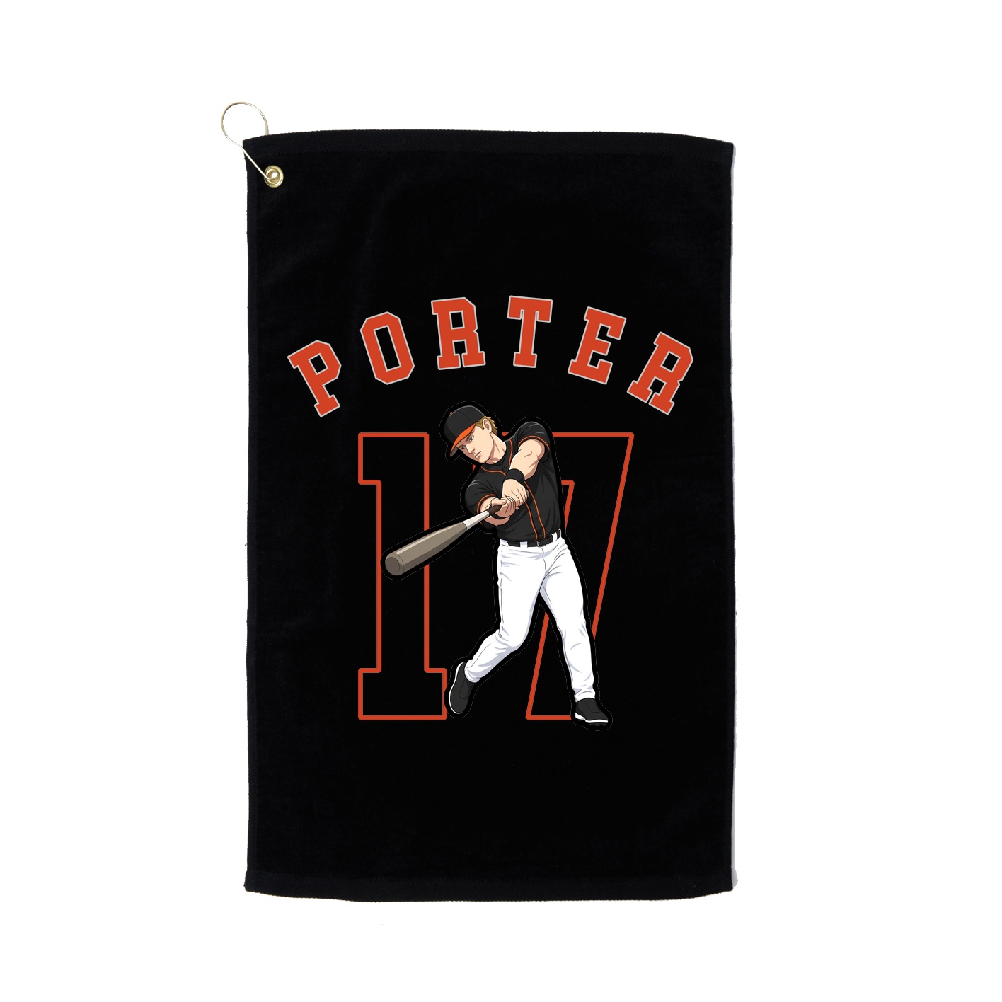 Golf Towel — Shirsey Arch in Black