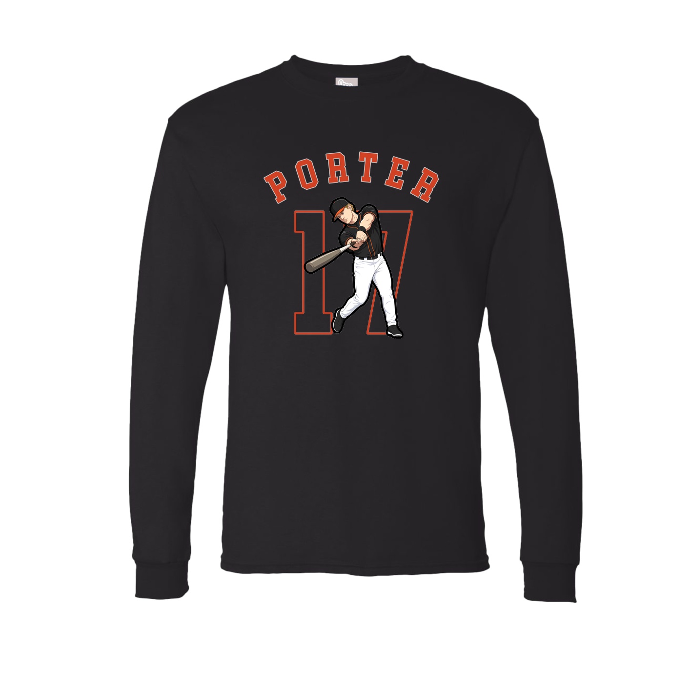 Long Sleeve Tee — Shirsey Arch in Black