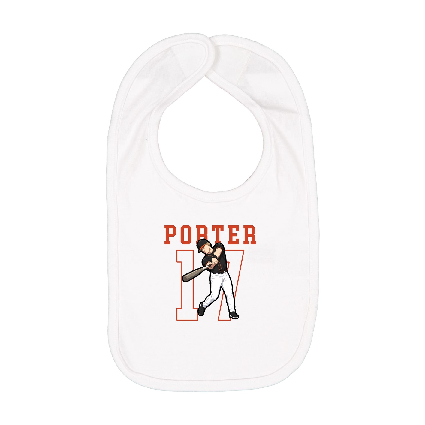 Infant Bib — Shirsey in White