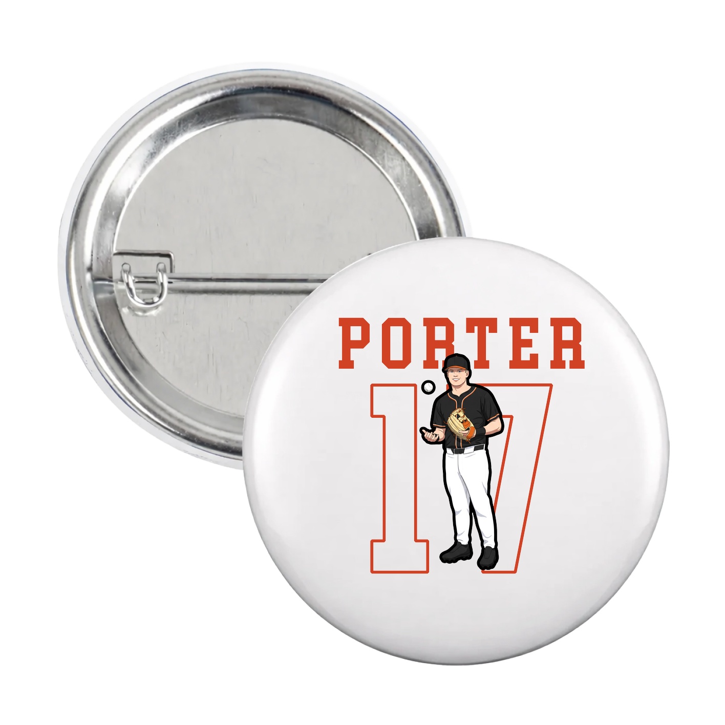 Game Day Button — Shirsey in White