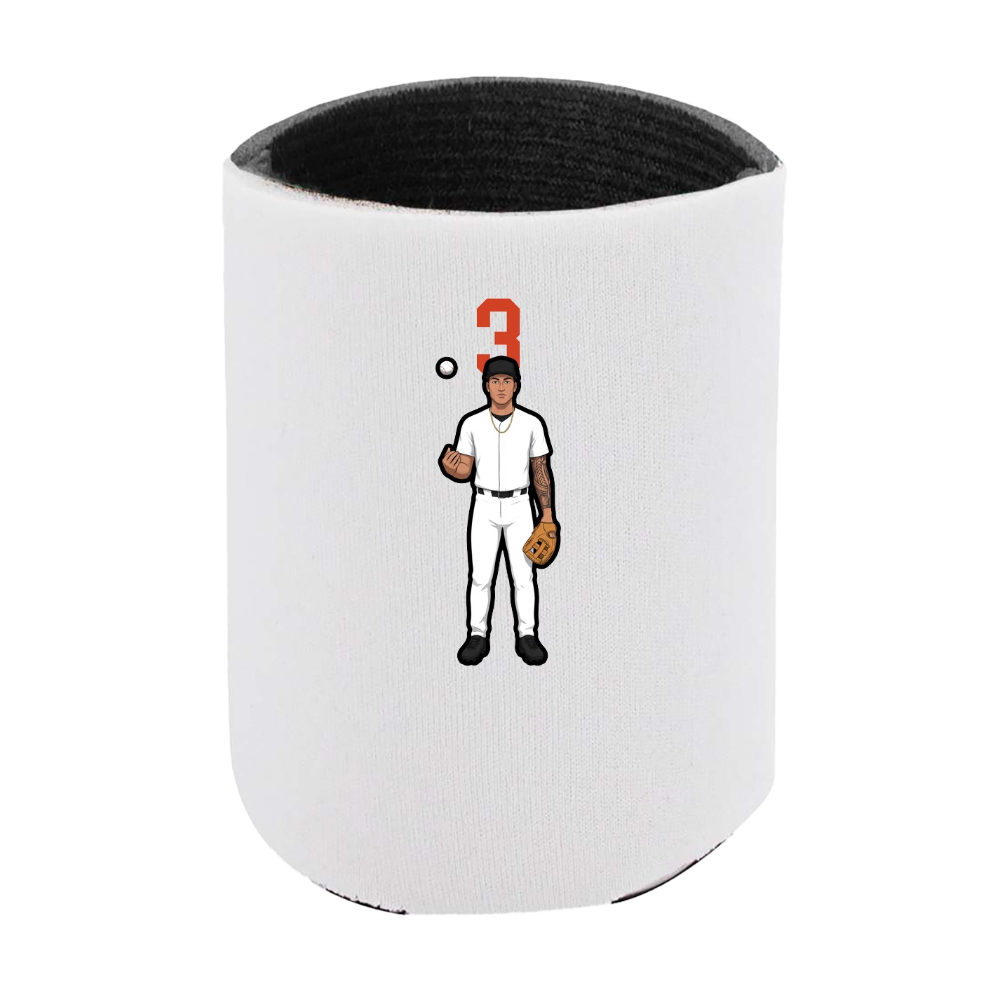 Can Holder — Number Top in White