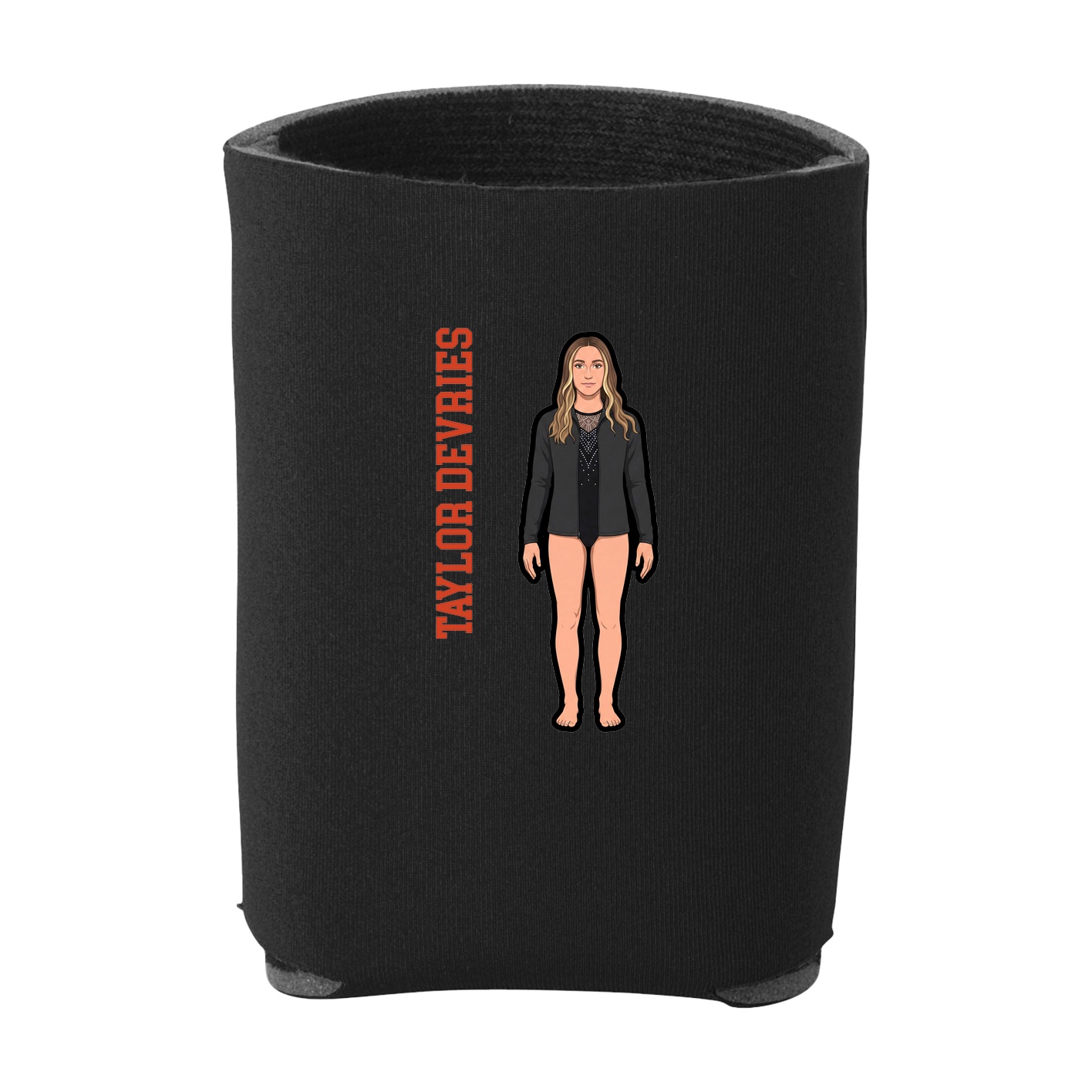 Can Holder — Name Vertical in Black