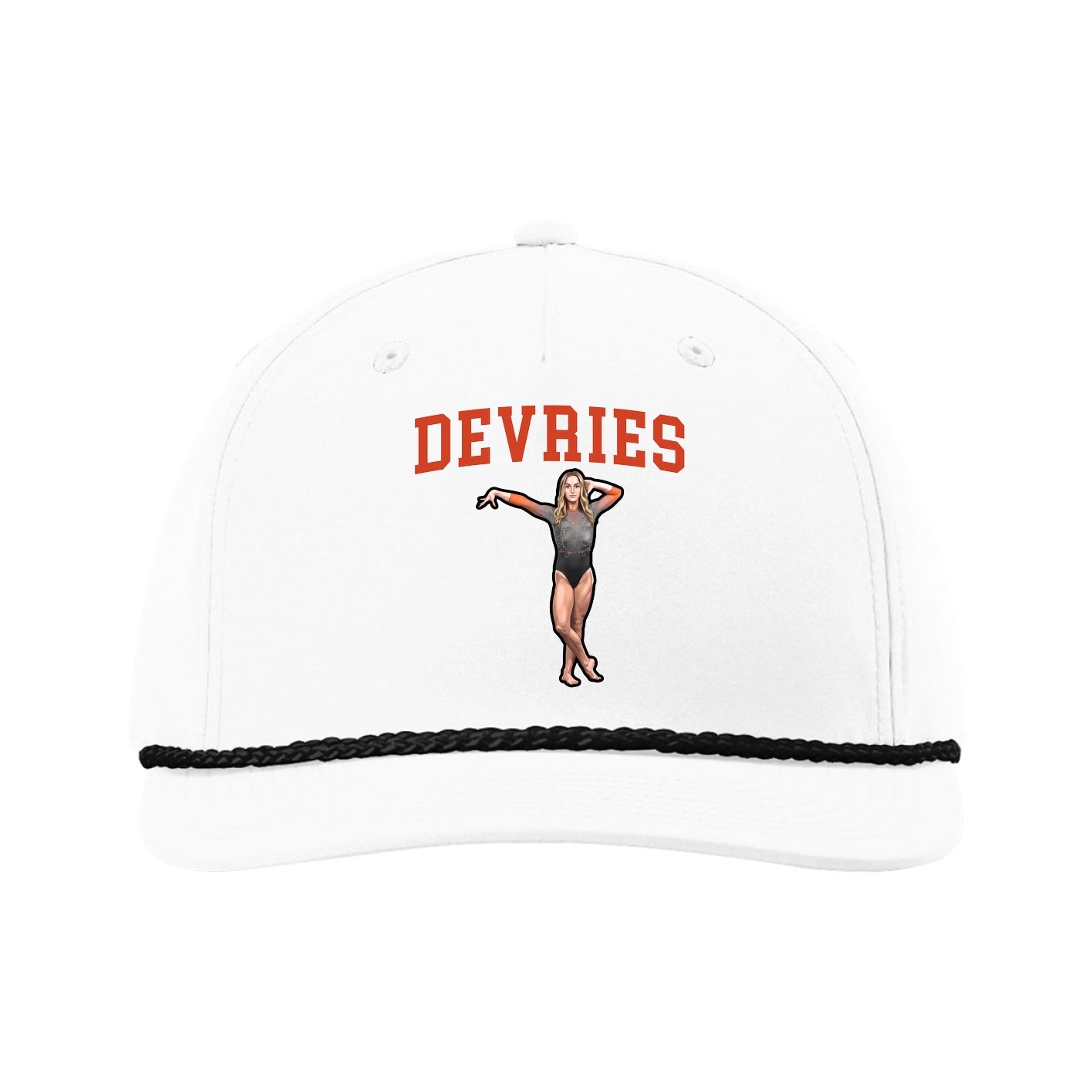 Five-Panel Classic Rope Cap — Shirsey in White