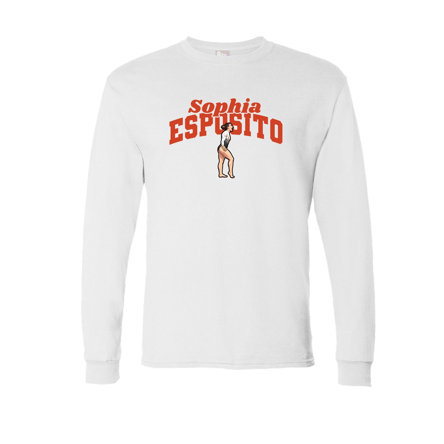 Long Sleeve Tee — Signature Arch in White