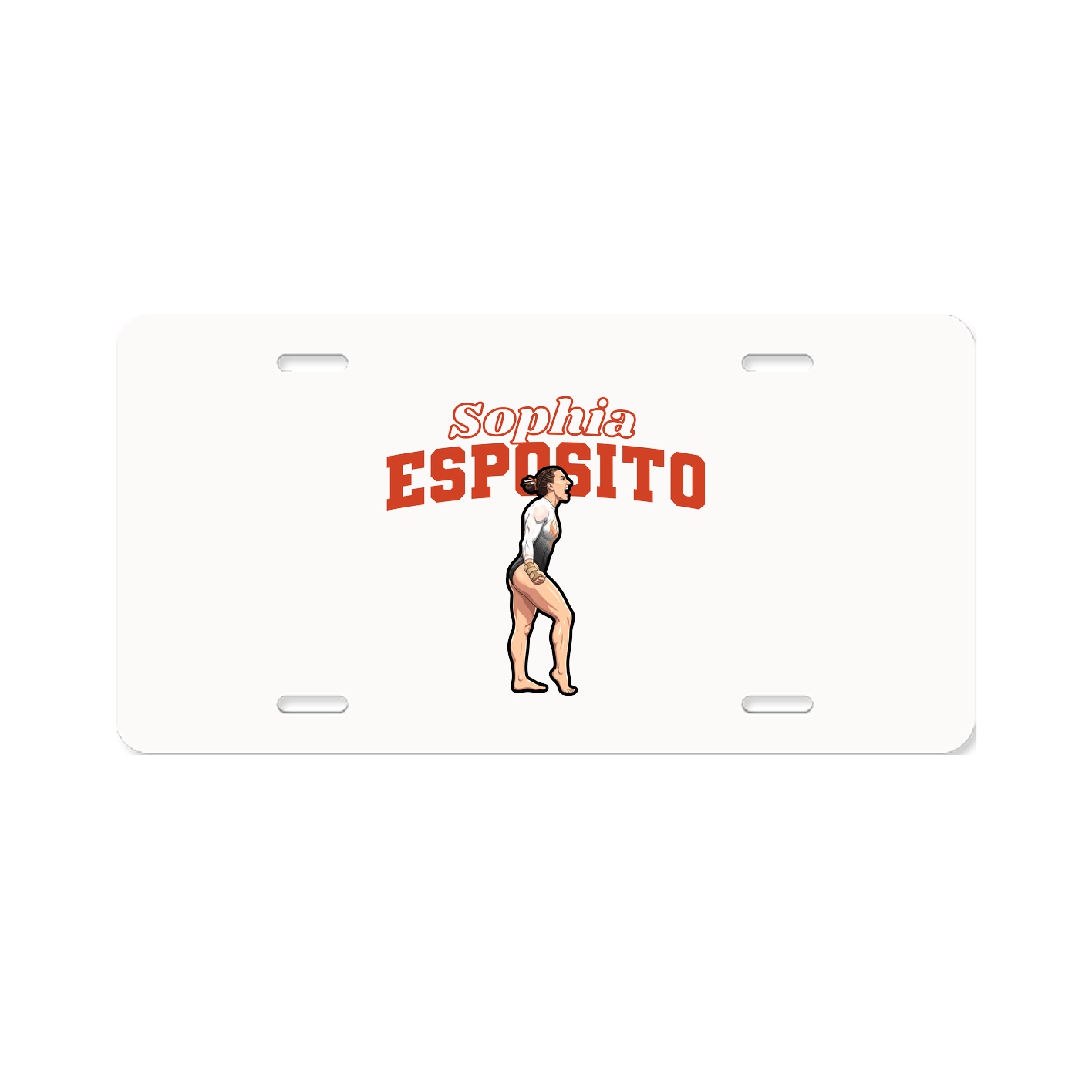 License Plate — Name Arch in Classic
