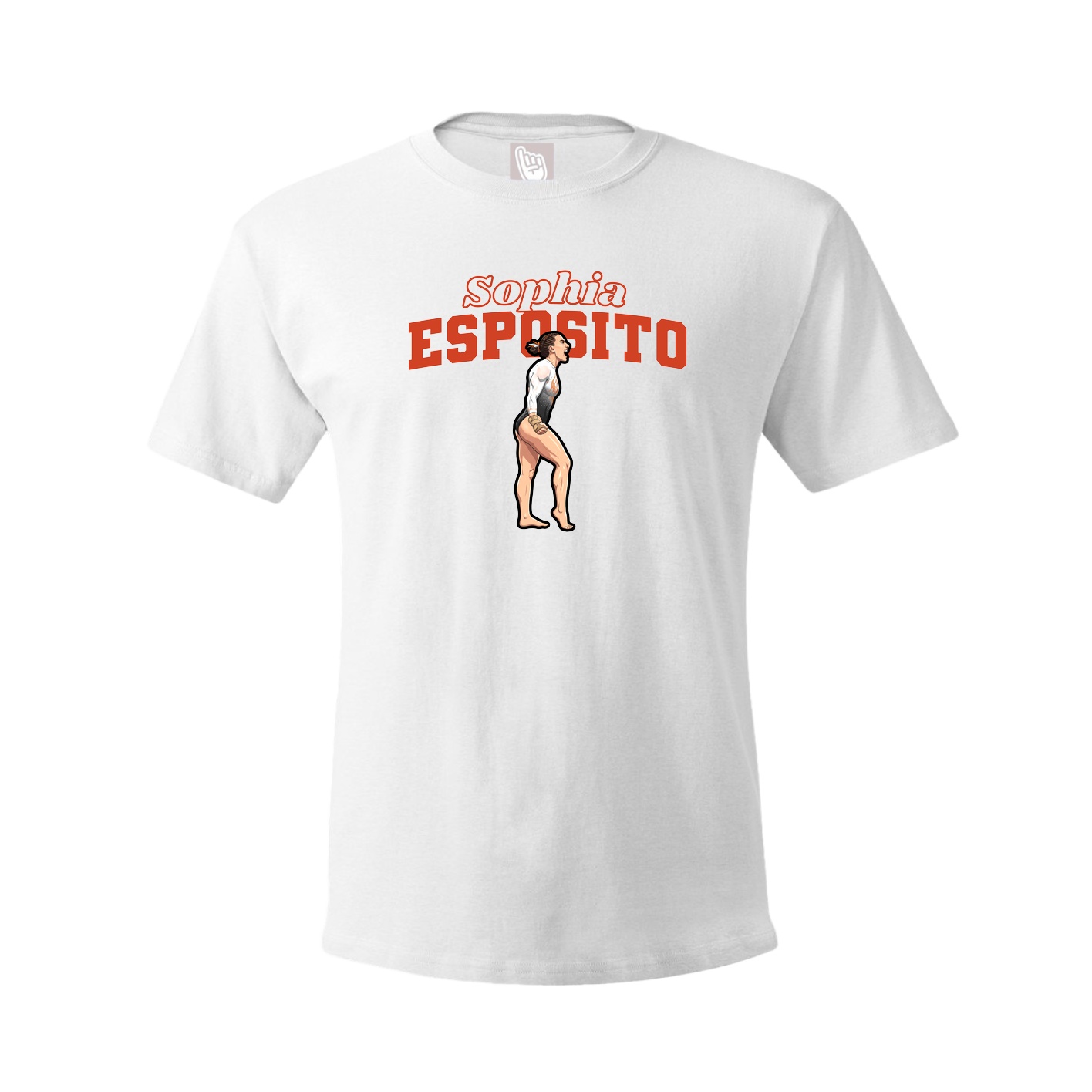 Youth Tee — Name Arch in White