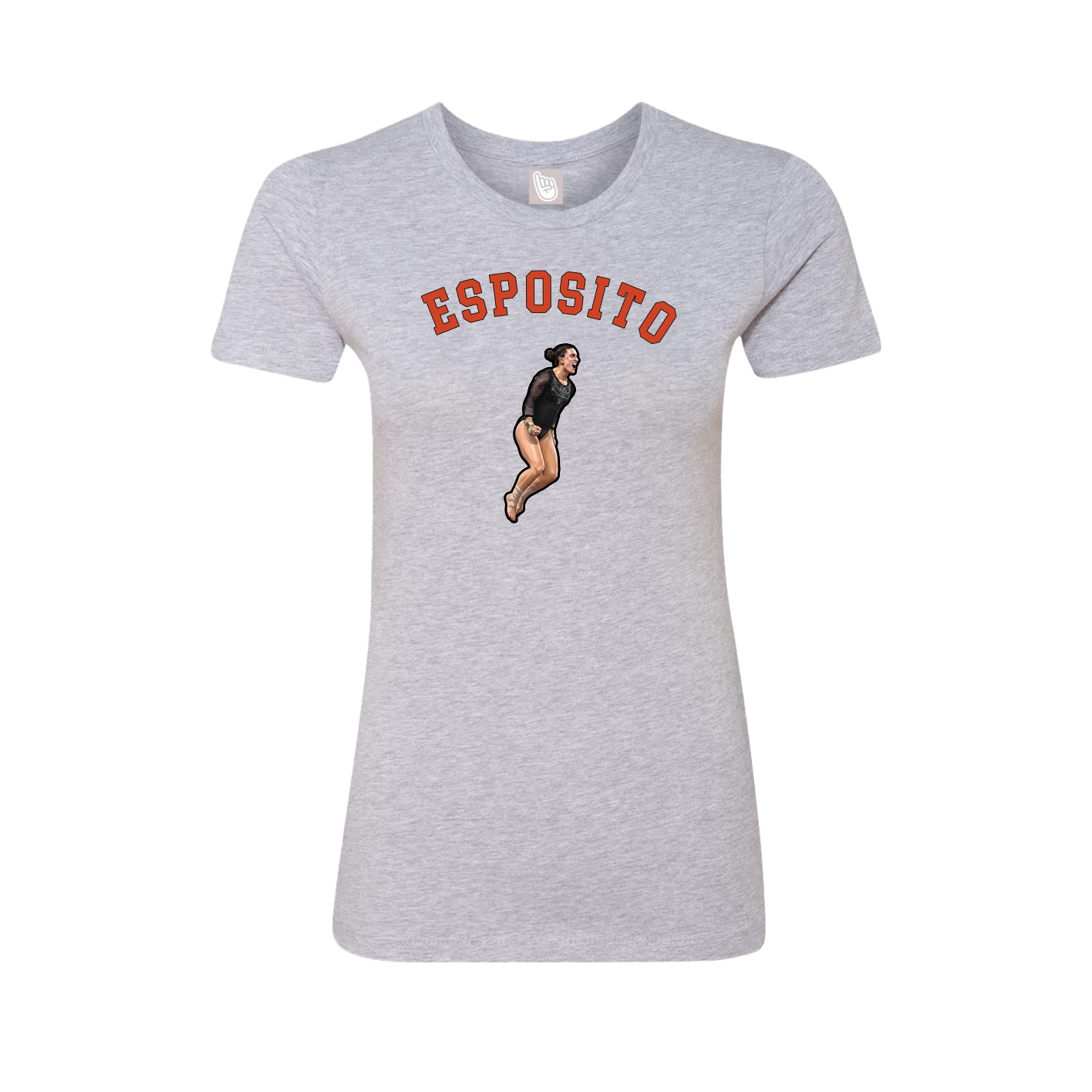 Fitted Women's Tee — Shirsey Arch in Grey