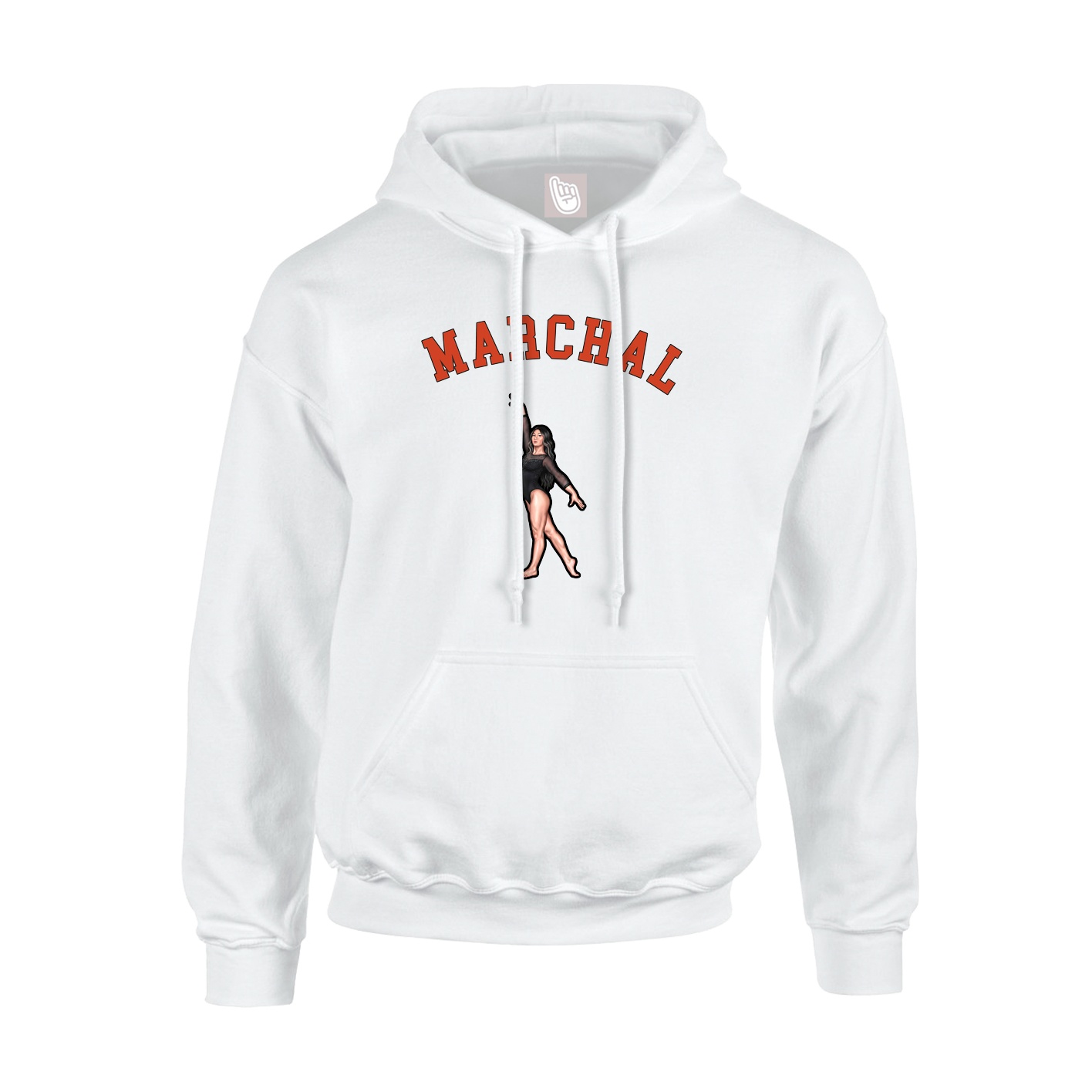 Youth Hoodie — Shirsey Arch in White