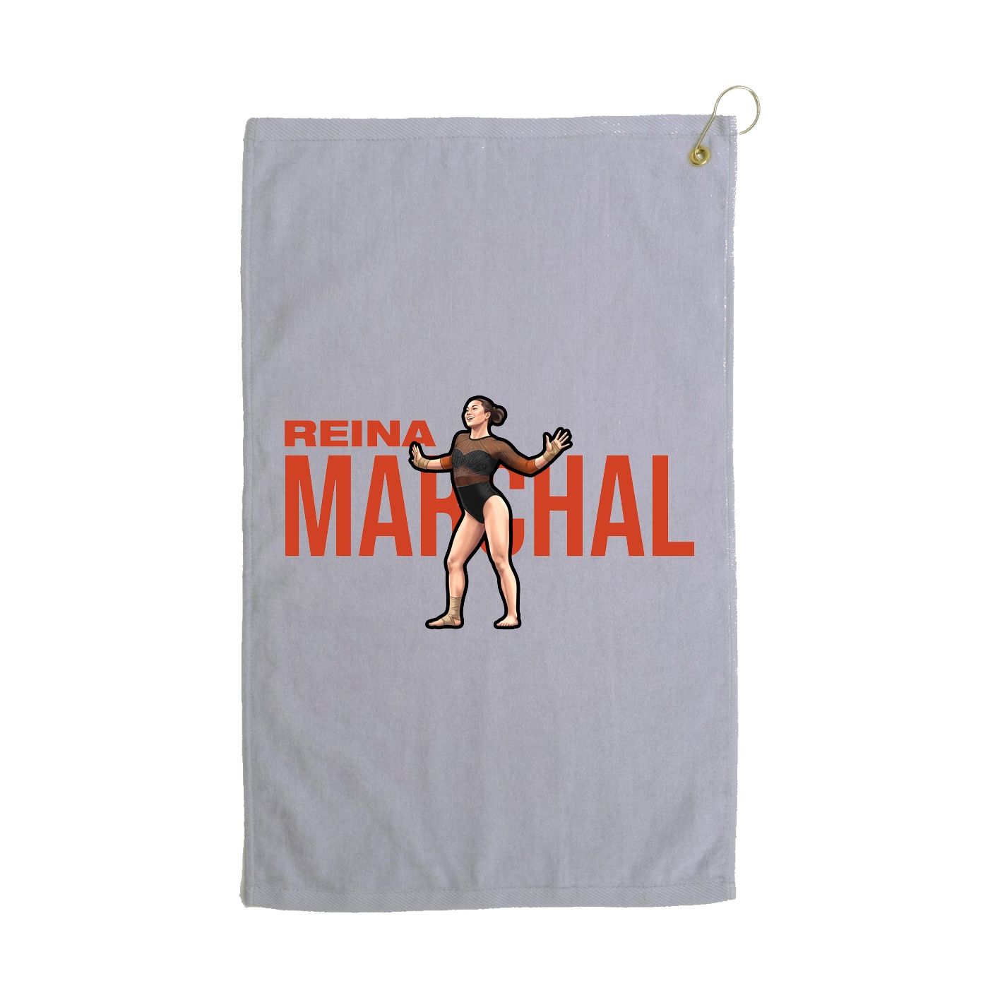 Golf Towel — Player Name in Grey