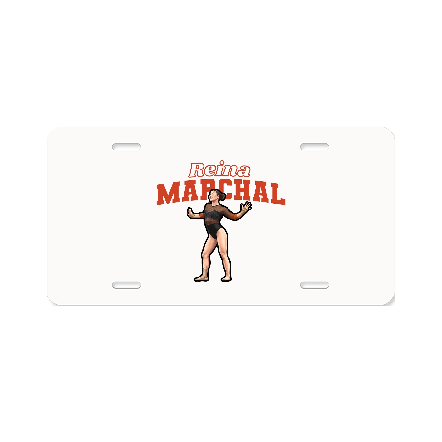 License Plate — Name Arch in Classic