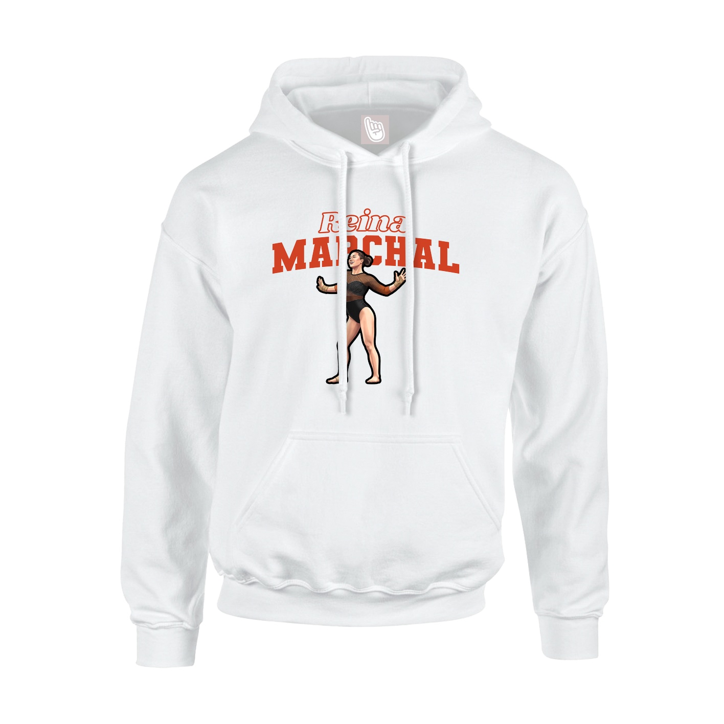 Hoodie — Name Arch in White