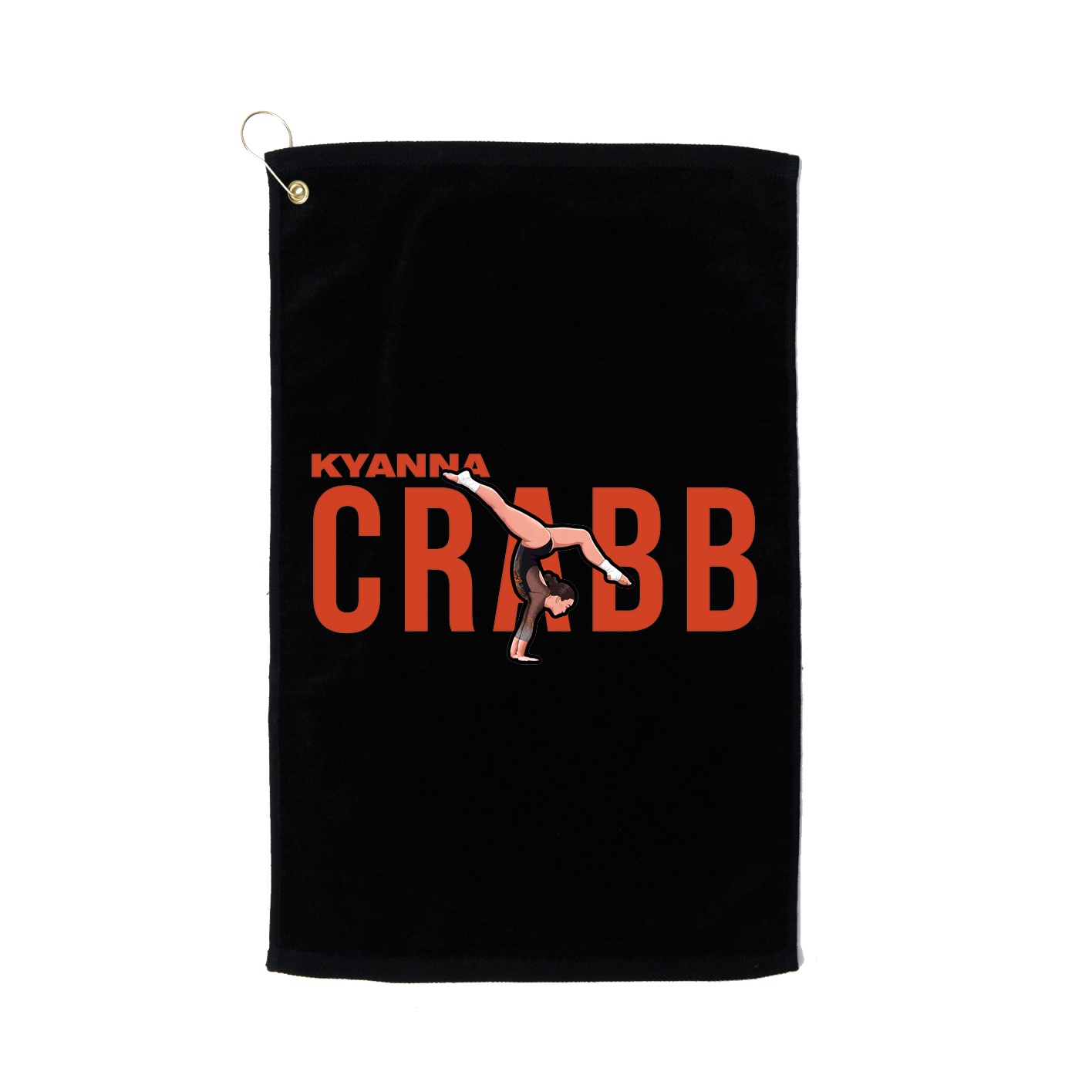 Golf Towel — Player Name in Black