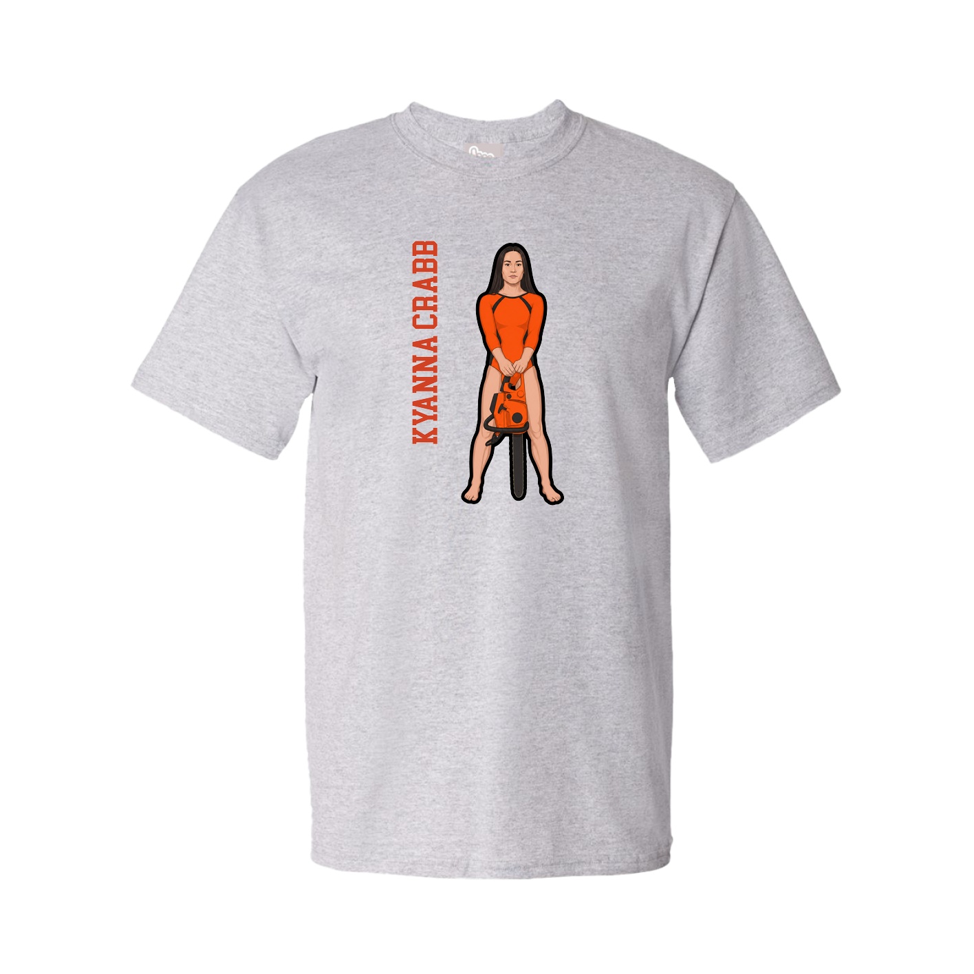 Youth Tee — Name Vertical in Grey
