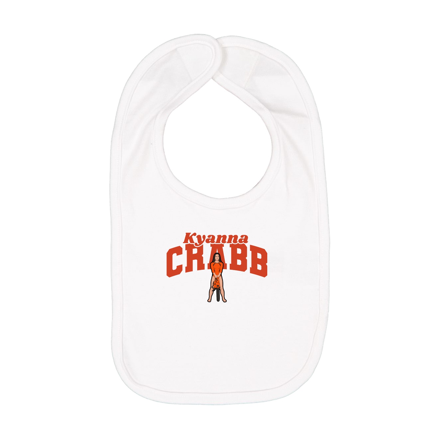 Infant Bib — Signature Arch in White