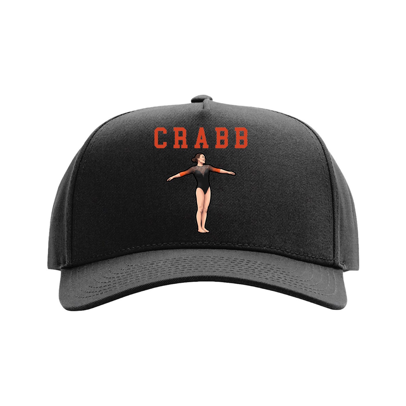 Full Fabric Five-Panel Champ Cap — Shirsey in Black