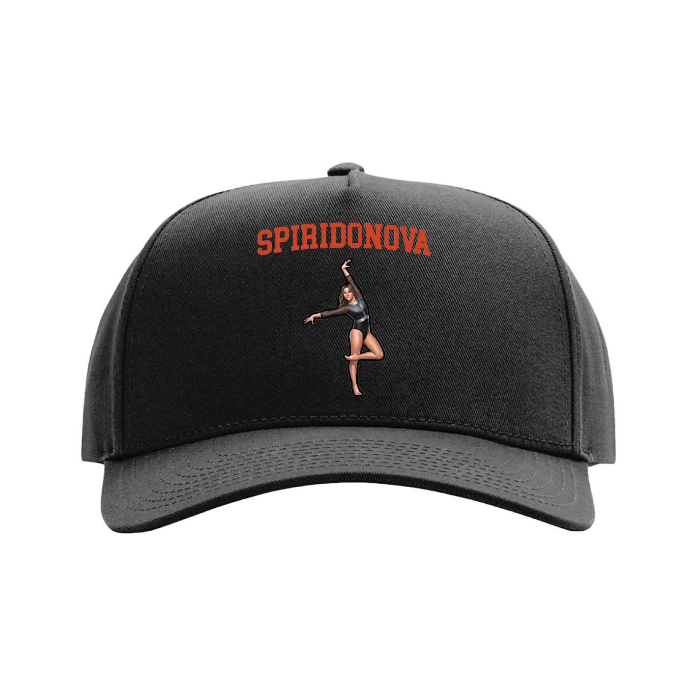 Full Fabric Five-Panel Champ Cap — Shirsey in Black