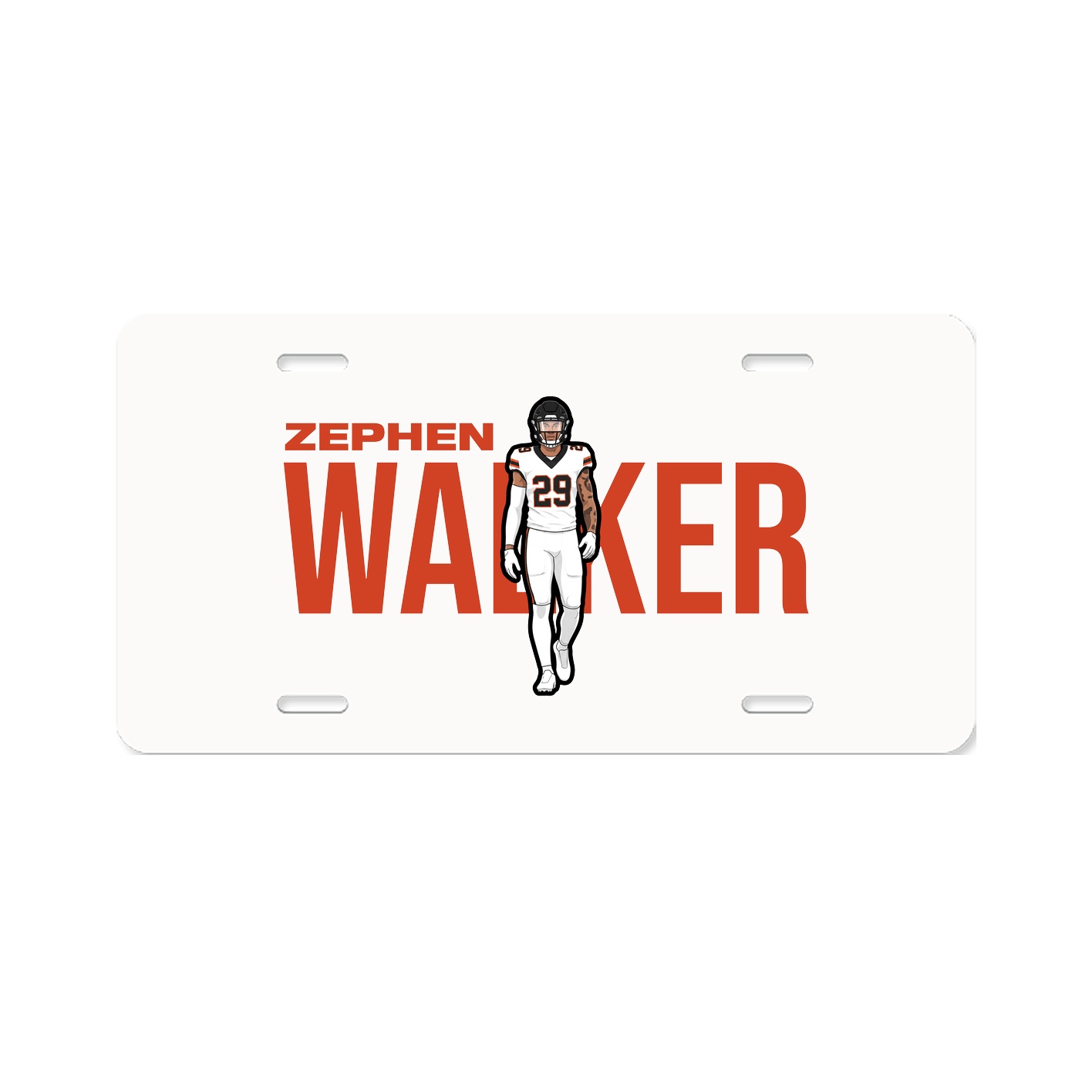 License Plate — Player Name in Classic