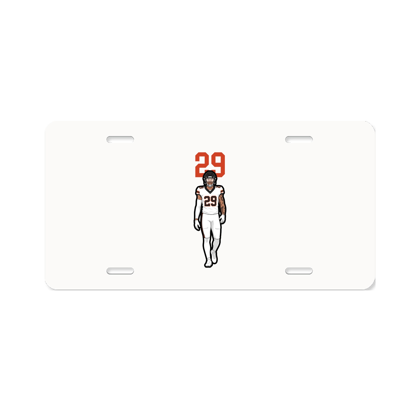 License Plate — Number Top in Classic