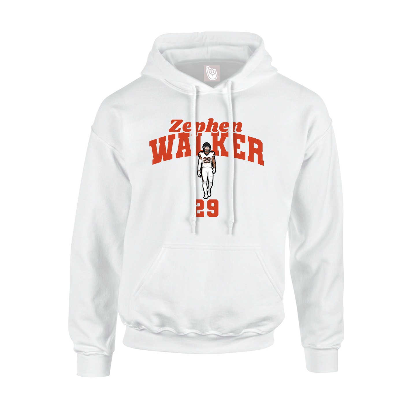 Hoodie — Signature Arch in White