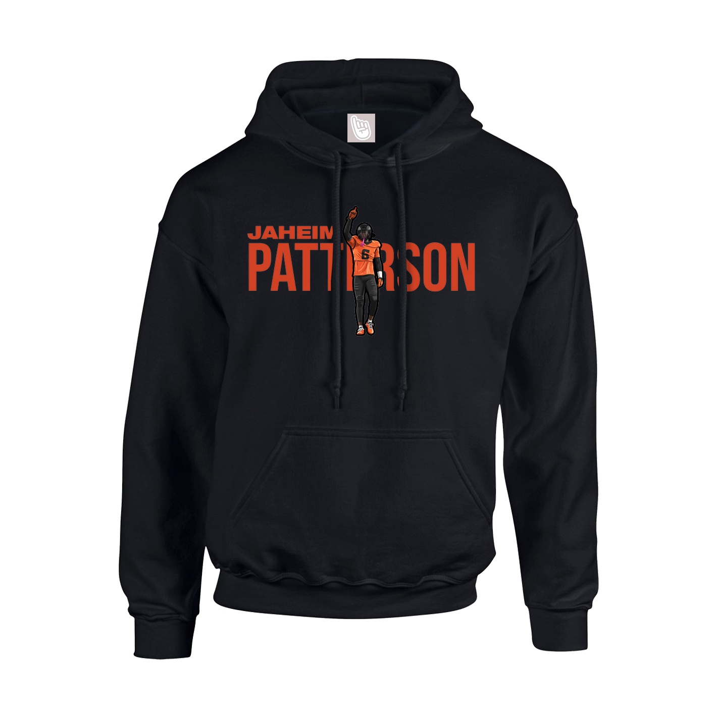 Hoodie — Player Name in Black