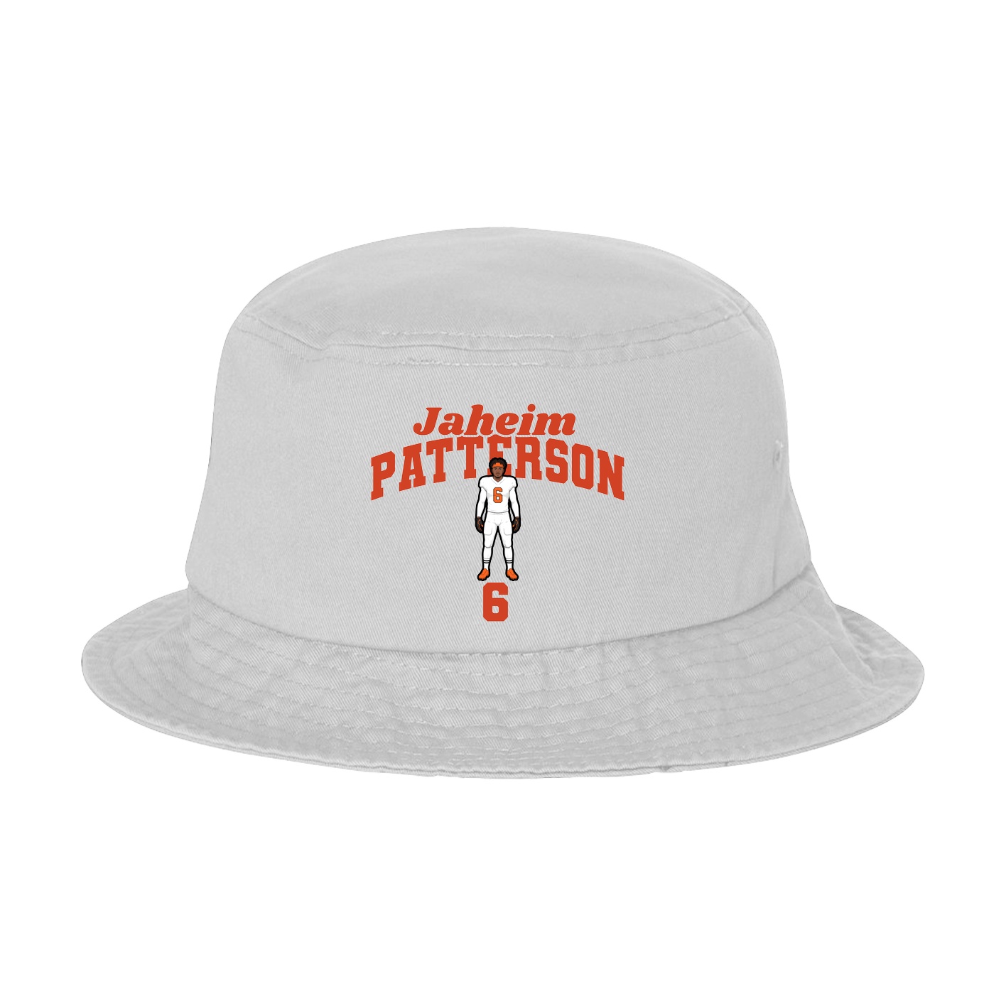 Bucket Cap — Signature Arch in White