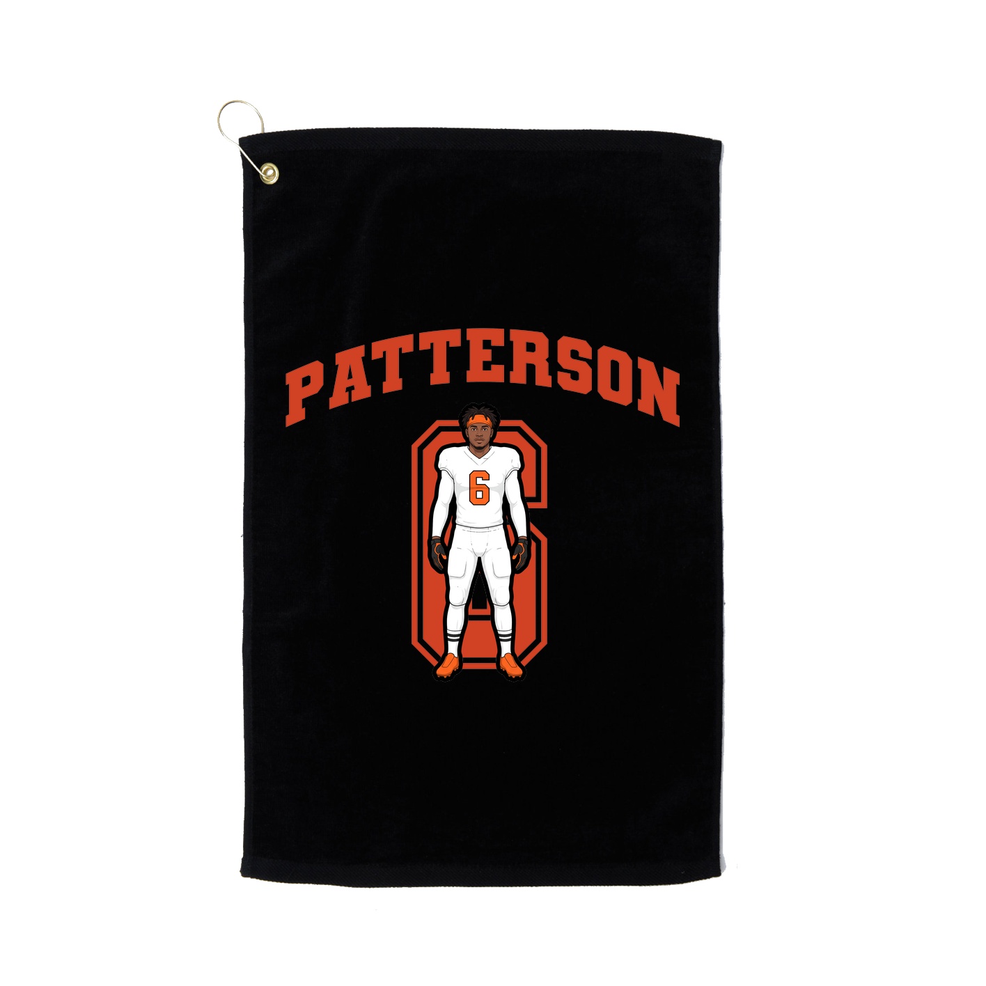 Golf Towel — Number in Black