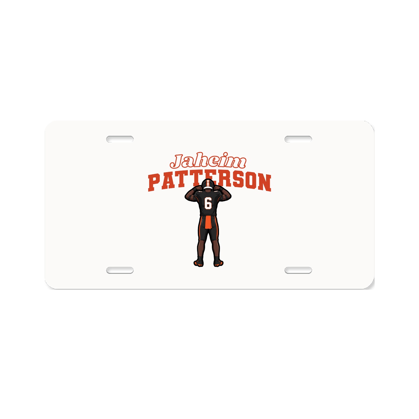 License Plate — Name Arch in Classic
