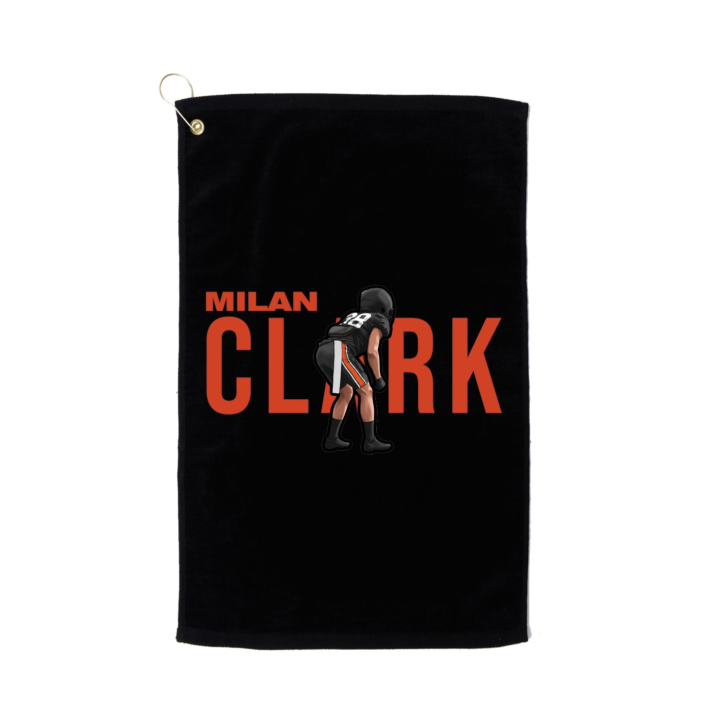 Golf Towel — Player Name in Black