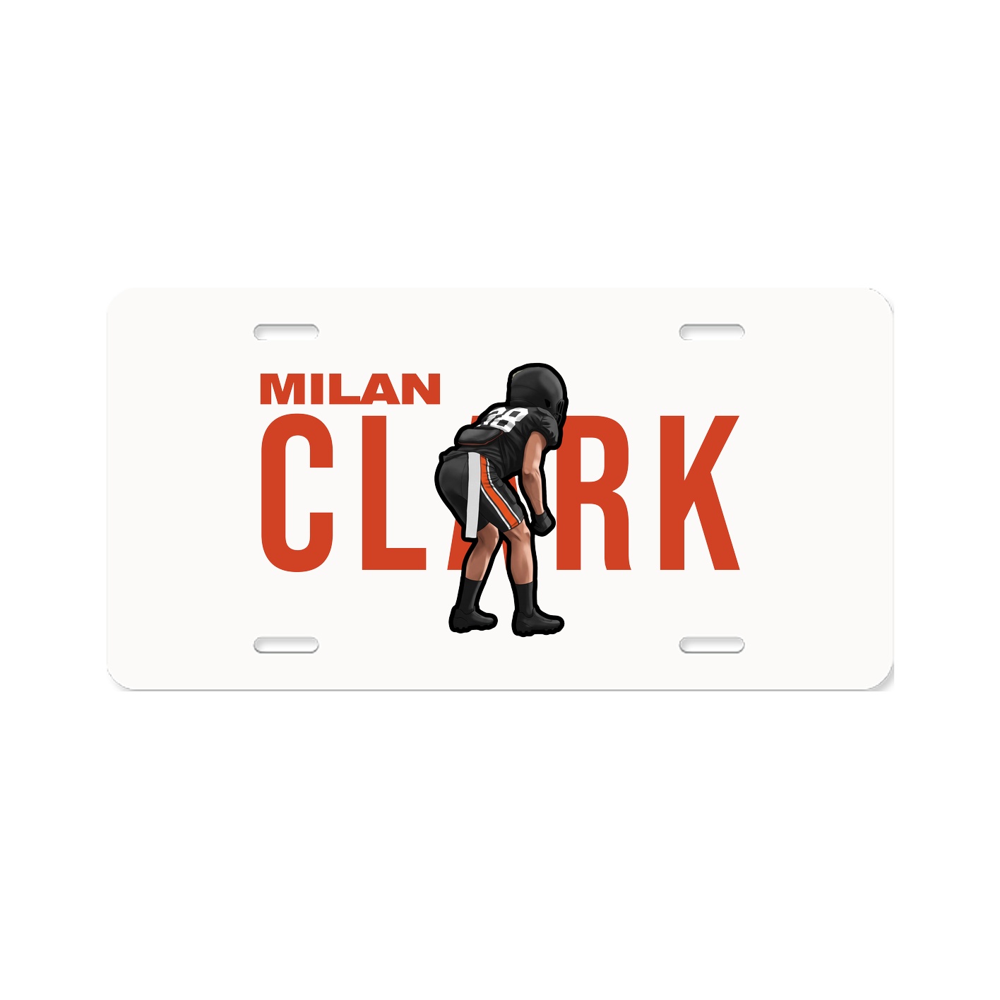 License Plate — Player Name in Classic
